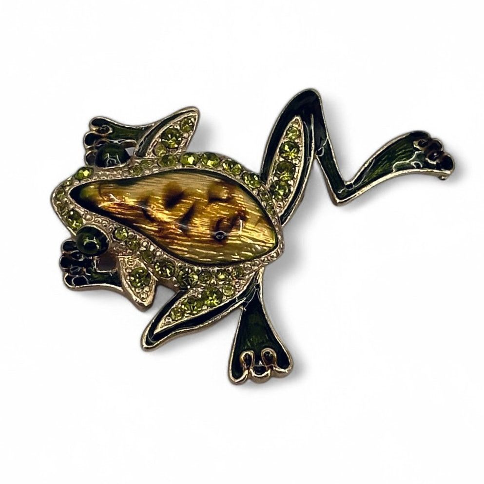 Other Lauren Conrad Leaping Frog Brooch Rhinestone Enamel Pin Size ONE SIZE - 2 Thumbnail
