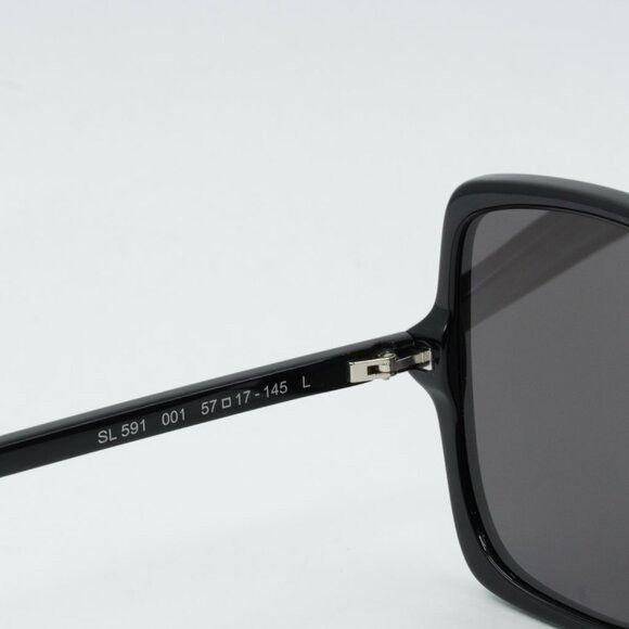 Saint Laurent Paris 🕶️ New Saint Laurent SL591 001 Sunglasses - Black Frame Size ONE SIZE - 6 Thumbnail