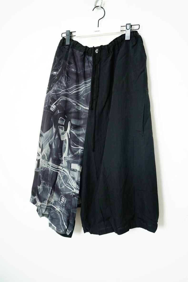 Yohji Yamamoto Yohji Yamamoto Yohji Yamamoto Graphic Wide-Leg Pants Size US 36 / EU 52 - 2 Thumbnail