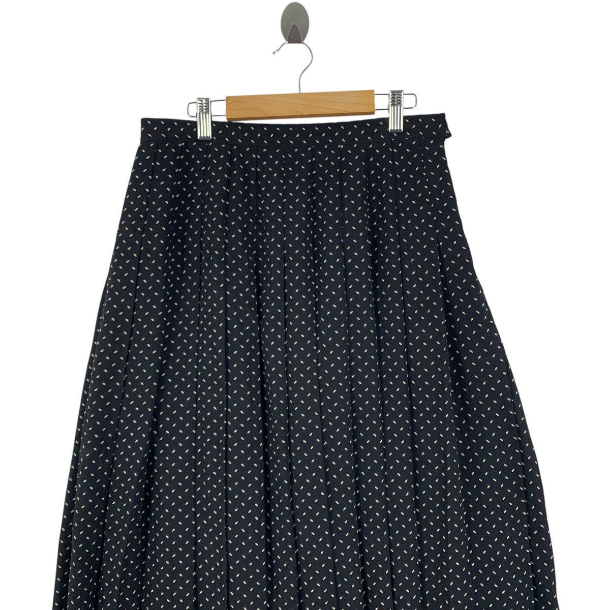 Burberry BURBERRY LONDON Overprint Polkadot Midi Skirt Size 28" / US 6 / IT 42 - 2 Thumbnail