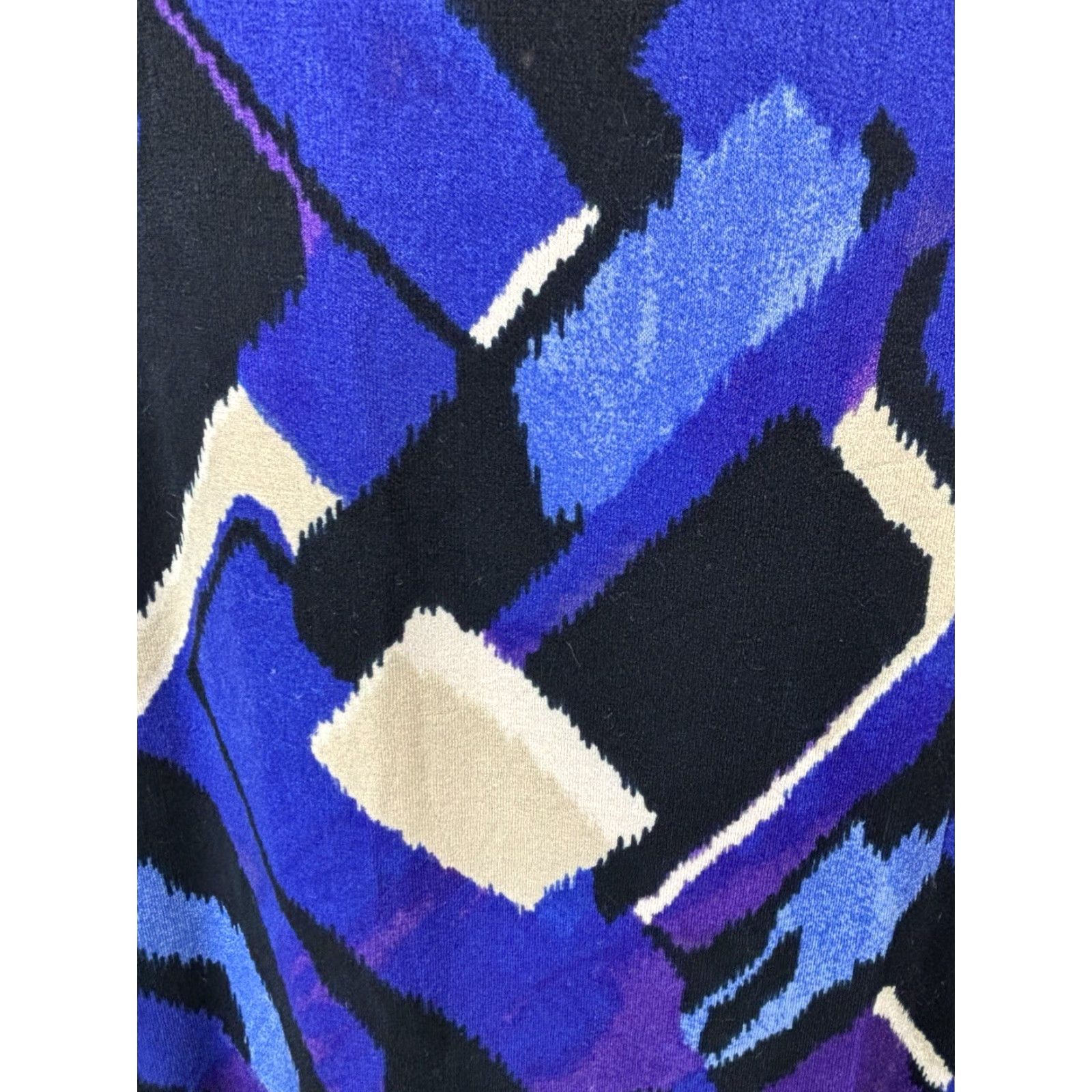 Vintage Chicos Slinky Maxi Dress Sz 3 US X-Large Women’s Purple Abstract Stretch Travel Size XL / US 12-14 / IT 48-50 - 6 Thumbnail