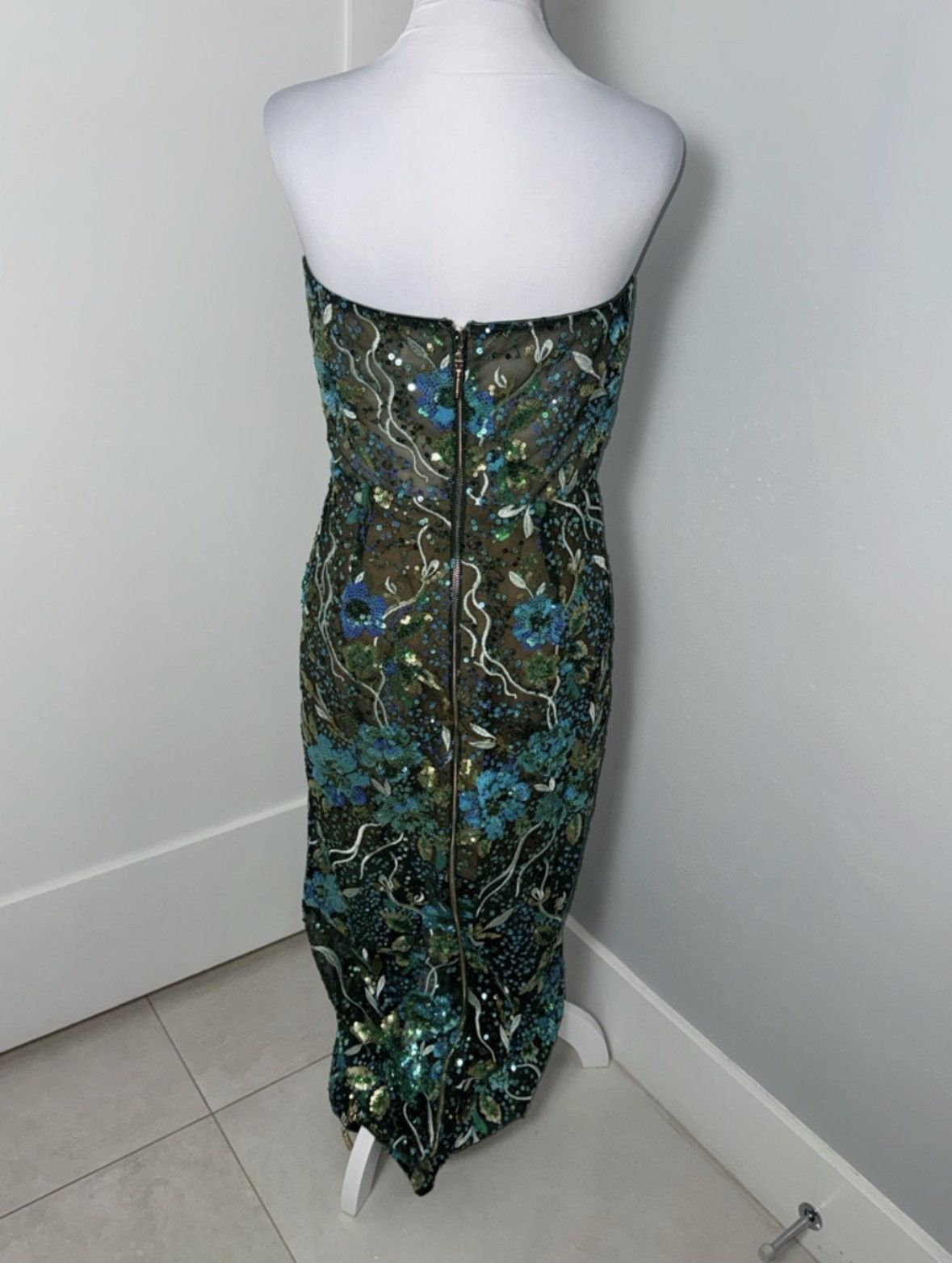 Bronx and Banco Bronx and Banco Dahlia Maxi Dress in Teal Multi/Size Medium Size M / US 6-8 / IT 42-44 - 8 Thumbnail