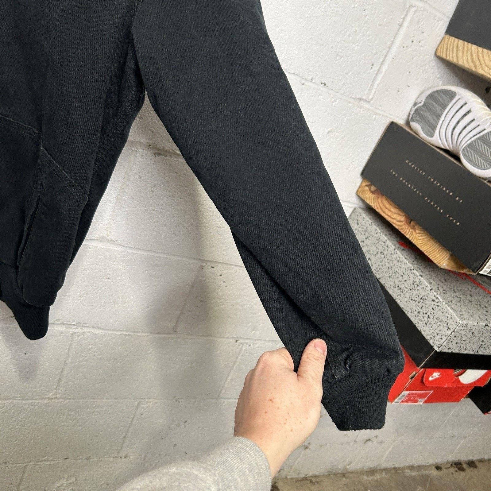 Carhartt Carhartt Sherpa-Lined Wildwood Jacket “Washed Black” Size XL / US 12-14 / IT 48-50 - 6 Thumbnail