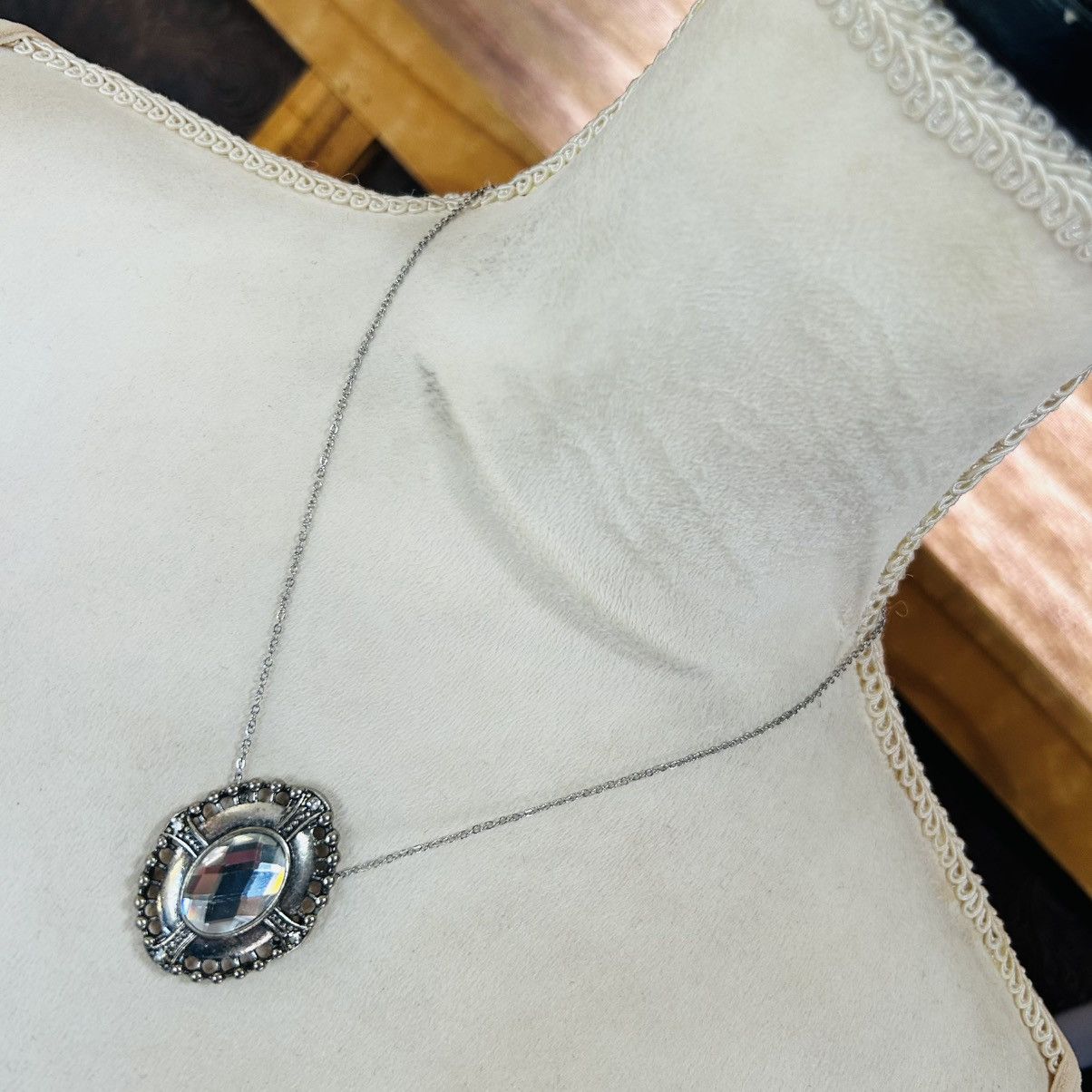 Handmade Handcrafted salvaged repurpose pendant on chain necklace Size ONE SIZE - 1 Thumbnail