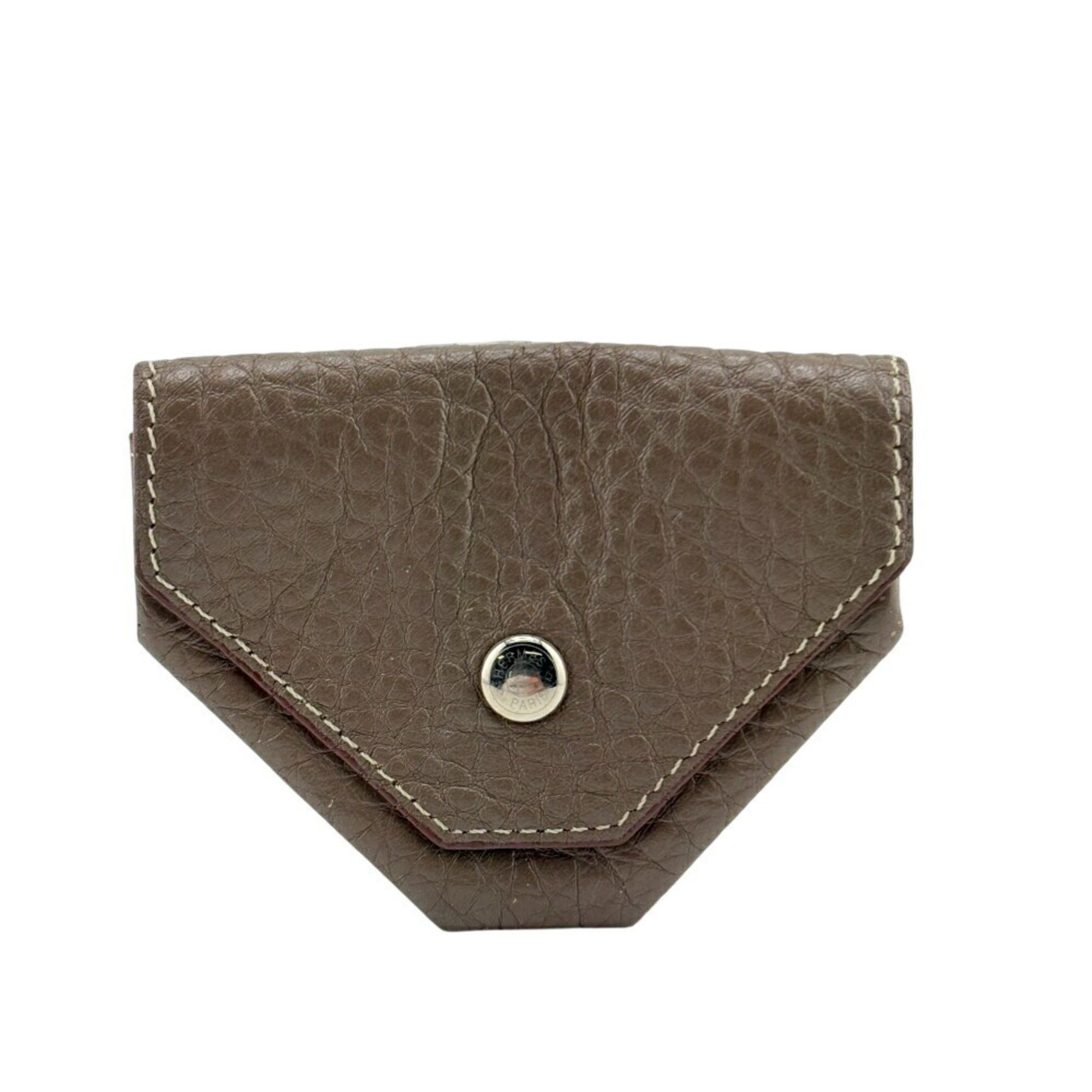 Hermes HERMES Levain Quatre coin purse, grey, unisex Size ONE SIZE - 1 Thumbnail