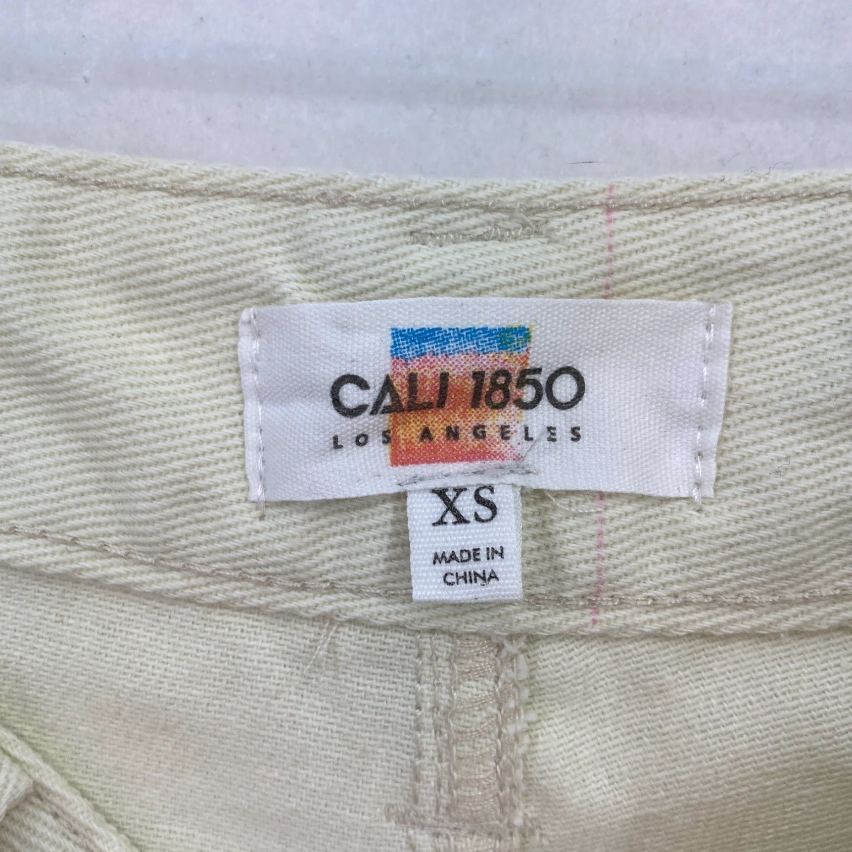 Vintage Cali 1850 Los Angeles Corduroy Carpenter Pants Women's XS Beige Cargo Utility Pants Size 26" / US 2 / IT 38 - 5 Thumbnail