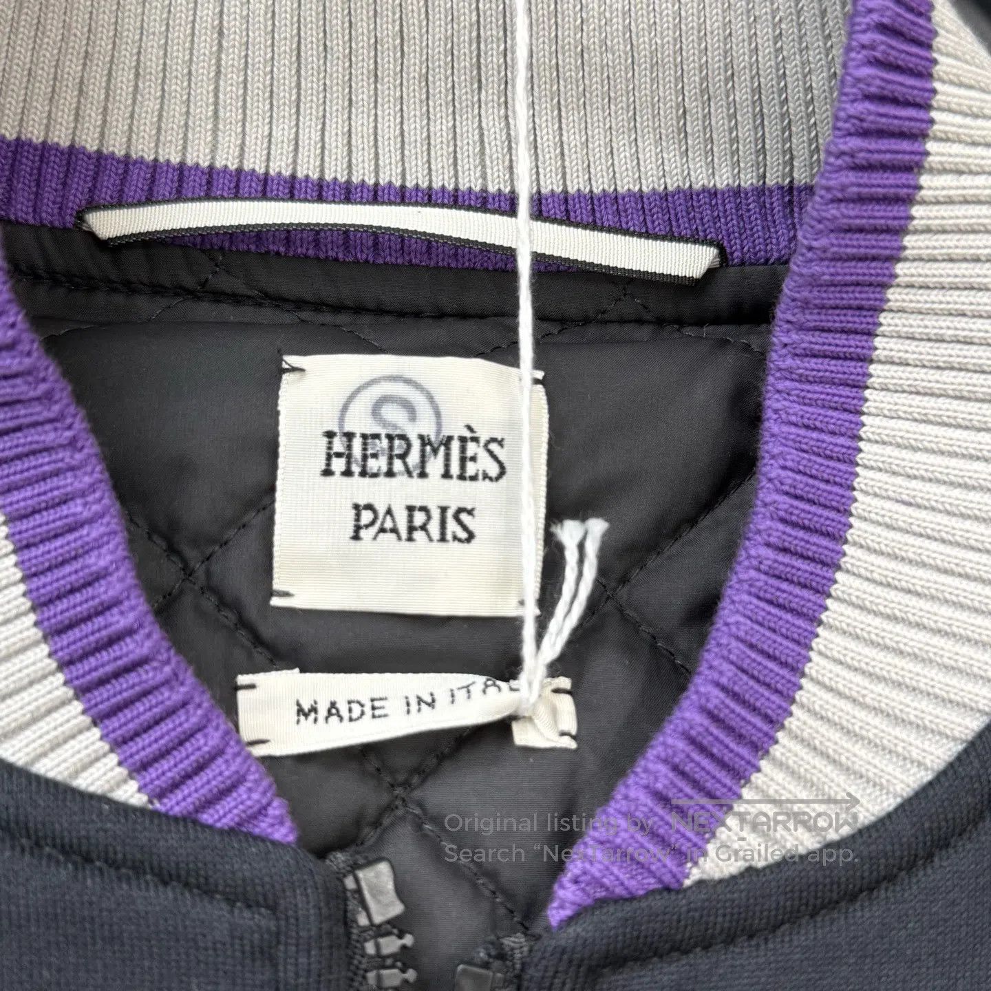 Hermes Hermes Embroidered Baseball Jacket| Size XXS / US 00 / IT 34 - 4 Thumbnail