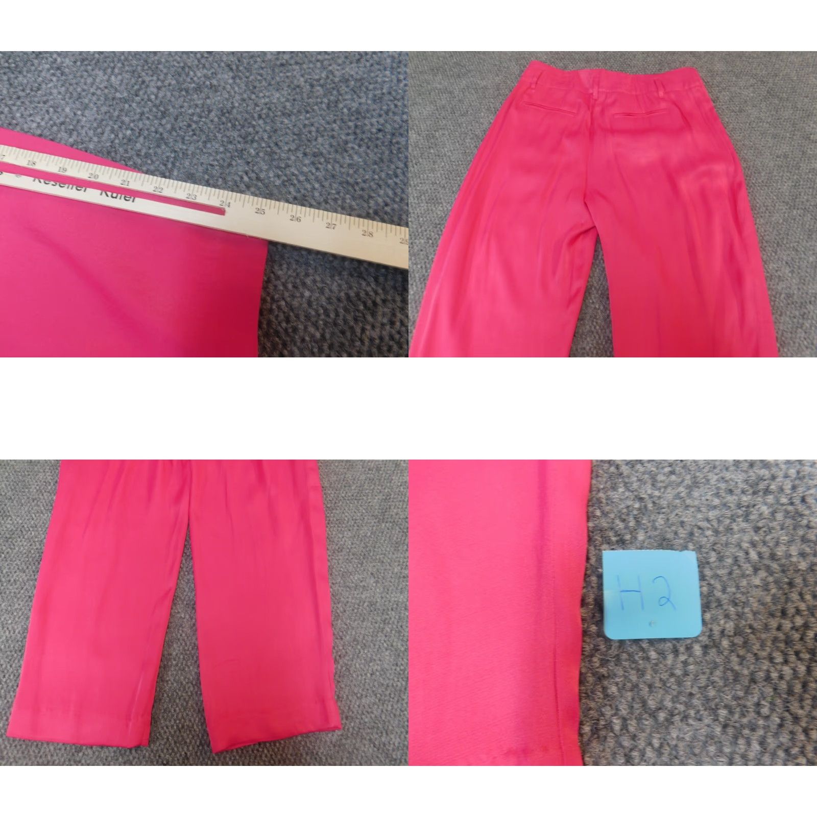 Gap Gap Dress Pants Straight Pink 8 Womens Regular Waist 29 Inseam 25 Cotton Knit Pockets Wrinkle Resistant Clearance Size 30" / US 8 / IT 44 - 8 Thumbnail