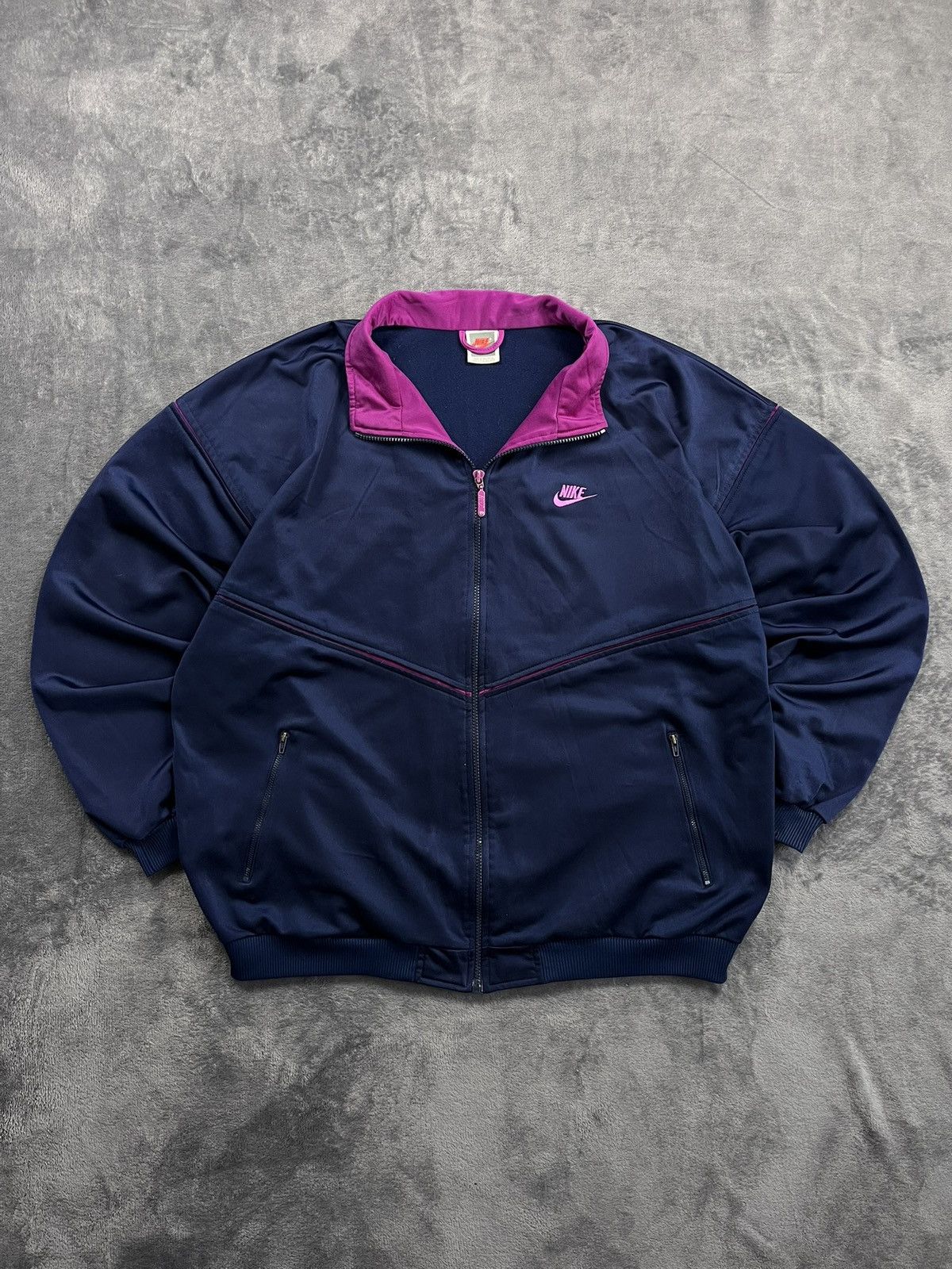 Nike 90s Nike Retro Boxy Oversized Track Jacket Y2k Rare Swoosh Size US XL / EU 56 / 4 - 1 Thumbnail