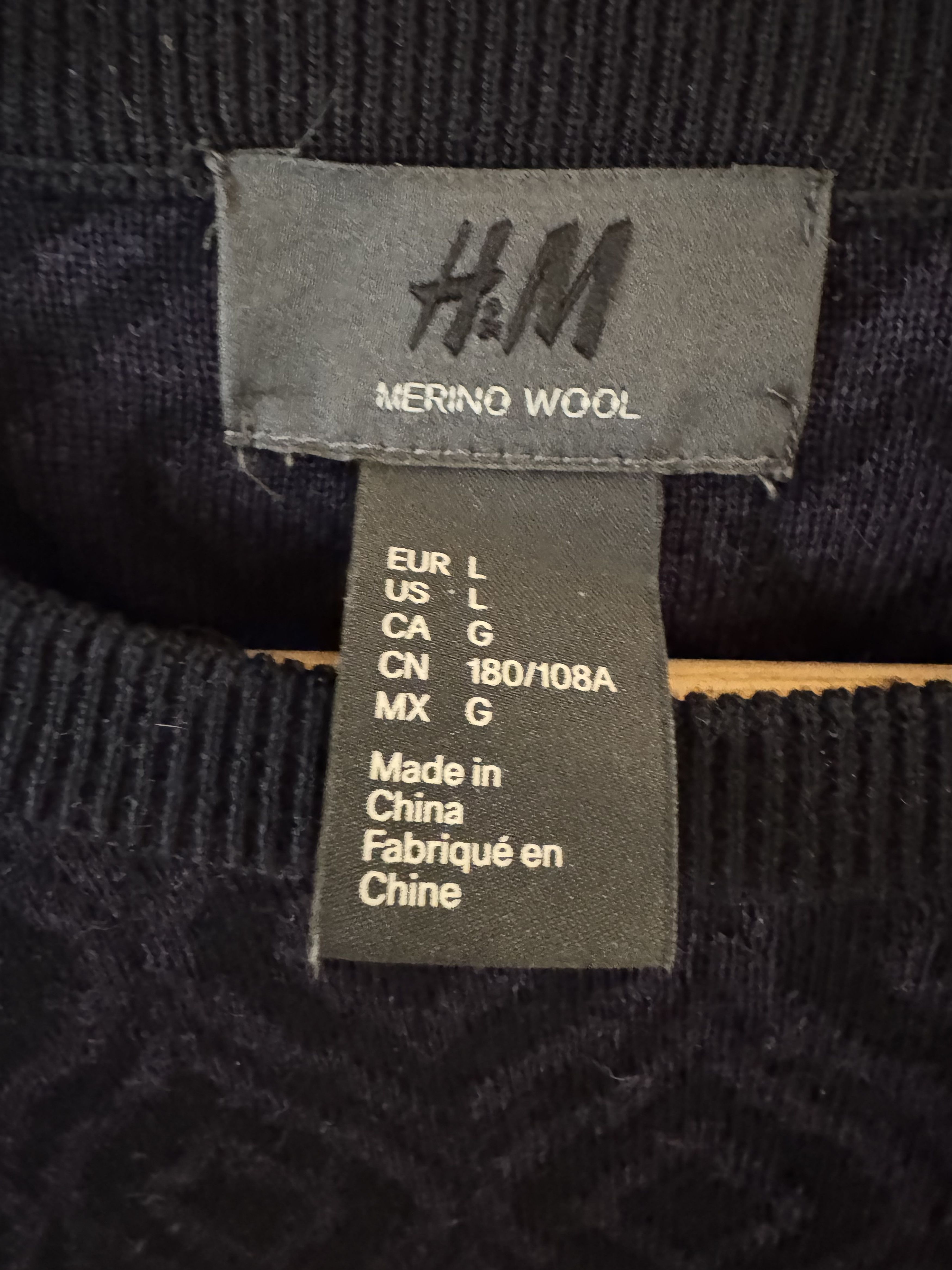 H&M H&M Merino Wool Sweater. US L. No Defects. Size US L / EU 52-54 / 3 - 3 Thumbnail