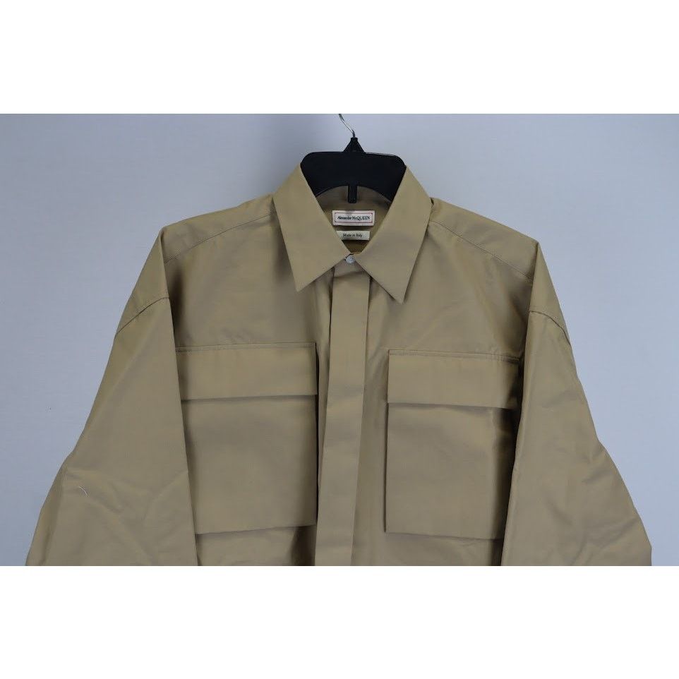 Alexander McQueen o1rshd1 Button Up Shirt in Brown Size US S / EU 44-46 / 1 - 5 Thumbnail