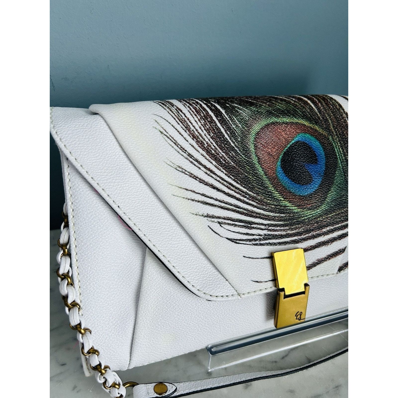 Other Elliott Lucca Peacock Clutch Satchel Shoulder Leather Bag Size ONE SIZE - 17 Thumbnail