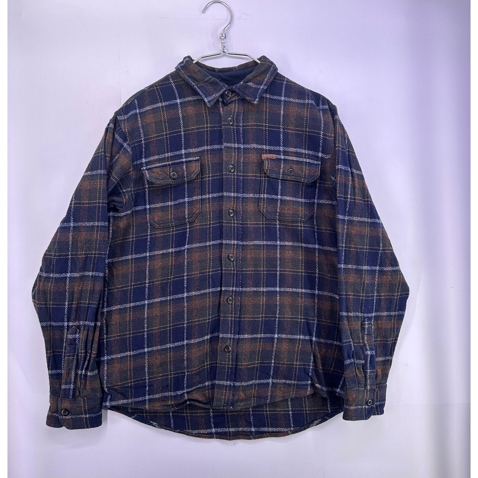 Orvis Orvis Thick Flannel Brown Navy Front Pockets Size Medium Size US M / EU 48-50 / 2 - 1 Thumbnail