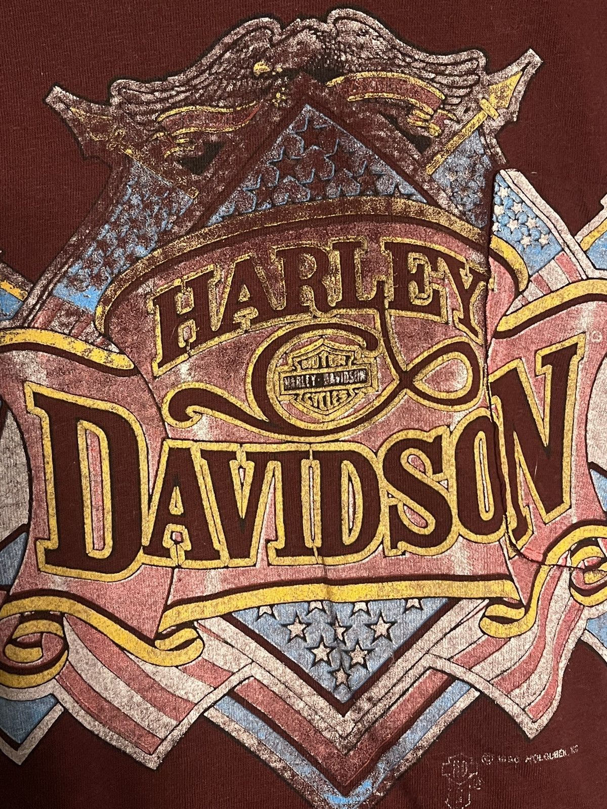 Vintage Vintage 90s Harley Davidson Pocket Tee Size US XXL / EU 58 / 5 - 3 Thumbnail
