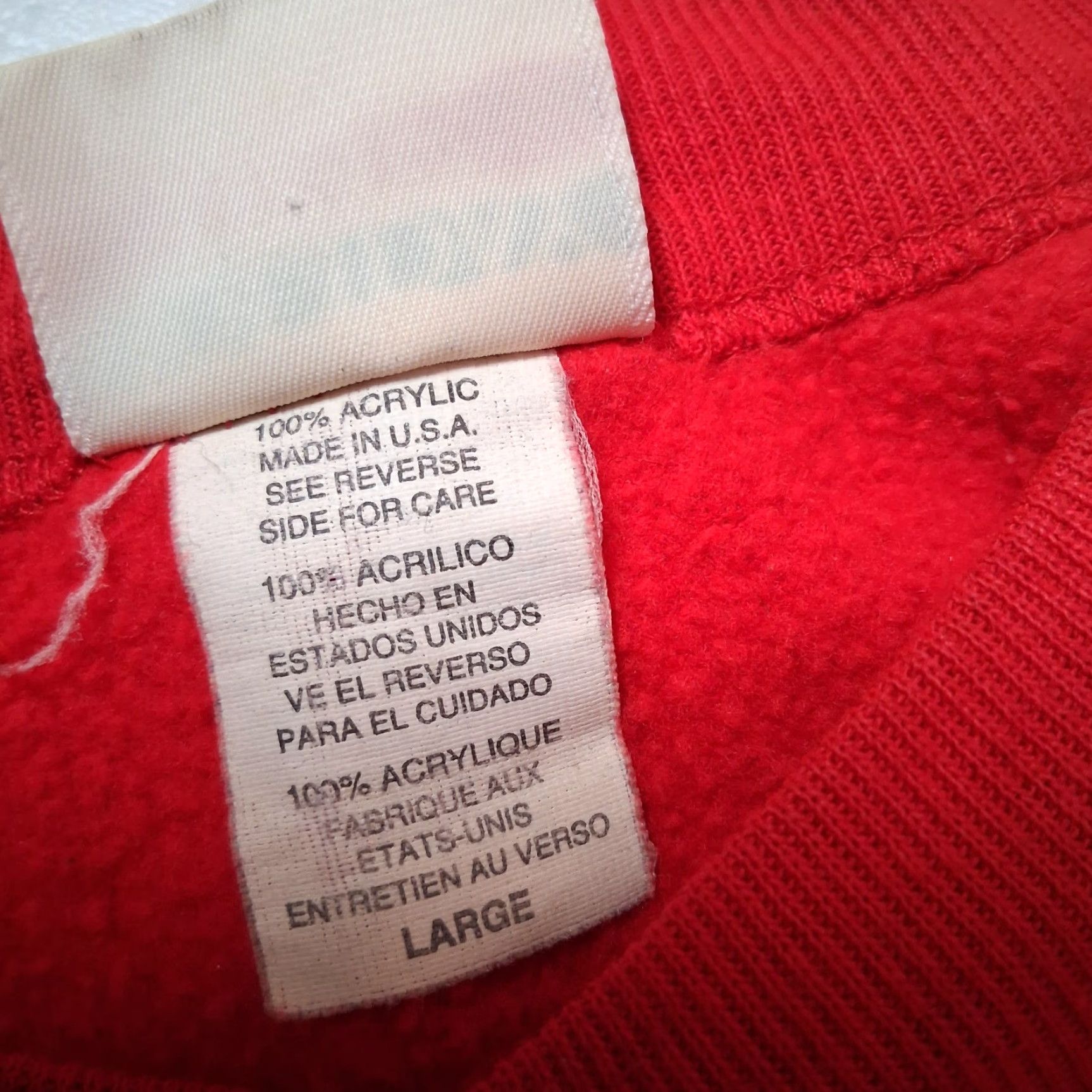 Vintage VINTAGE Holiday Time Christmas Sweatshirt L Women Red Glitter Ice Skate Granny Solid Crew Neck Long Sleeve Pullover Christmas Village 00s Womens Size L / US 10 / IT 46 - 5 Thumbnail