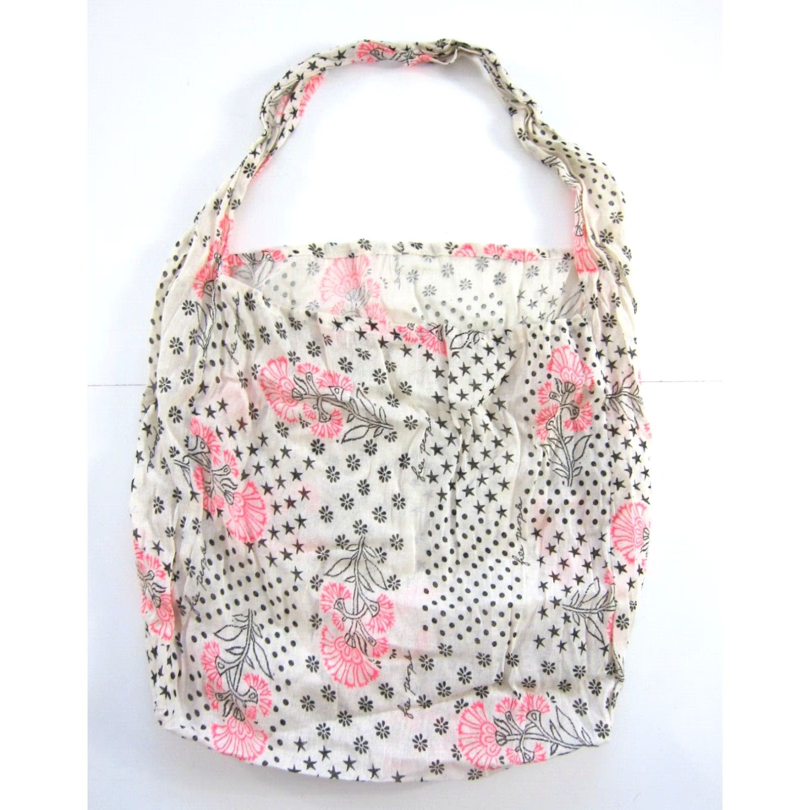 Free People Free People Tote Unisex Adults Large Lightweight Gauze Beach 7 Bags Floral Pattern Brown Pink Cotton 42" Wide 19" Depth 15" Strap Drop Size ONE SIZE - 6 Thumbnail