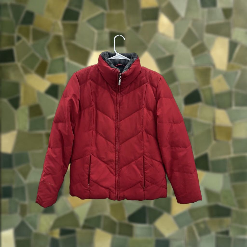 Vintage New York & Company Jacket Womens Size Small Red Down Puffer Zip Up Lined Regular Insulated Short Sleeve: N/A Size S / US 4 / IT 40 - 1 Thumbnail