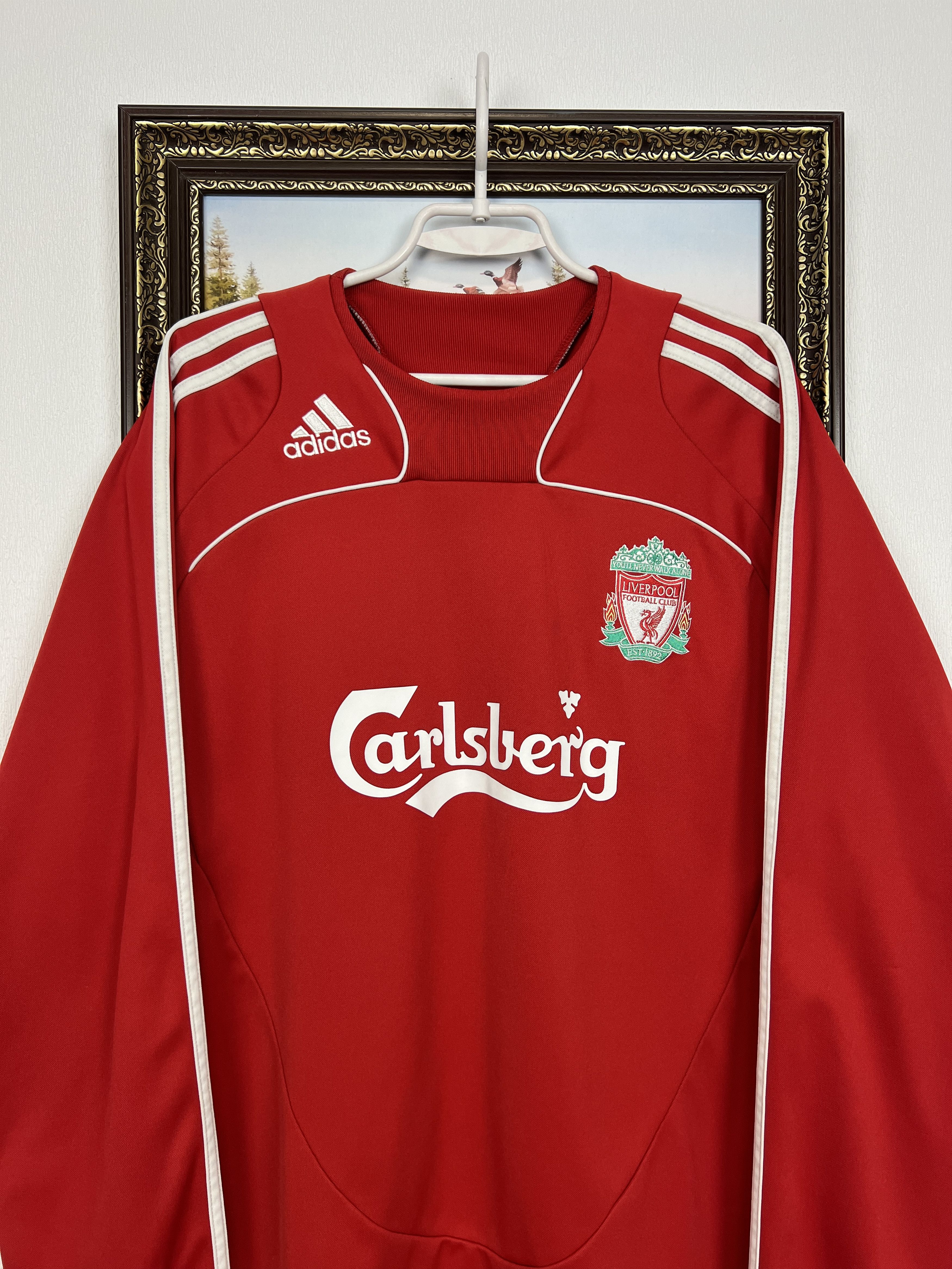 Adidas Vintage Adidas Liverpool Football Sweatshirt Soccer Jacket Size US L / EU 52-54 / 3 - 2 Thumbnail