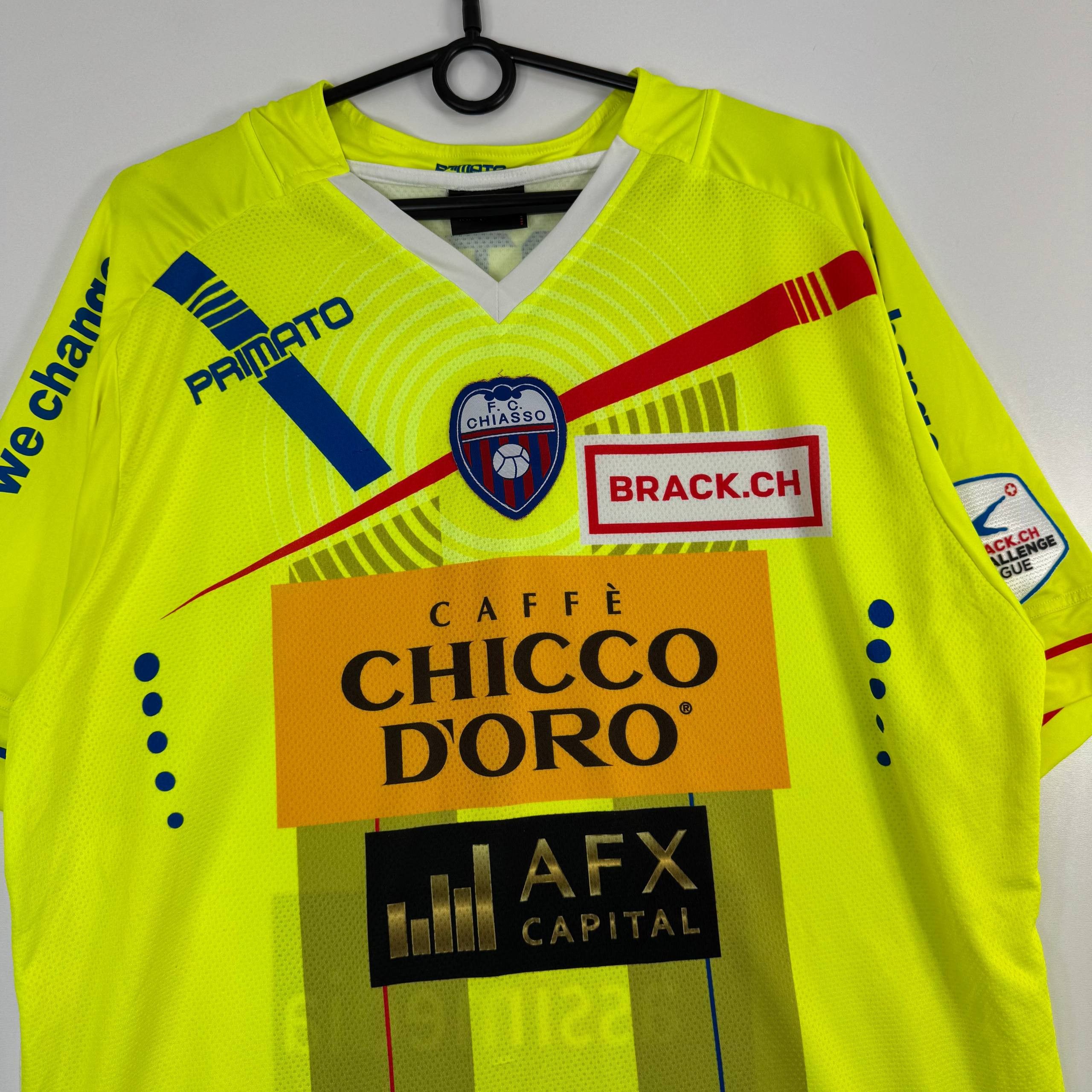 Other FC Chiasso Primato Match Worn Jersey Neon Mens Size 3XL Size US XXL / EU 58 / 5 - 2 Thumbnail