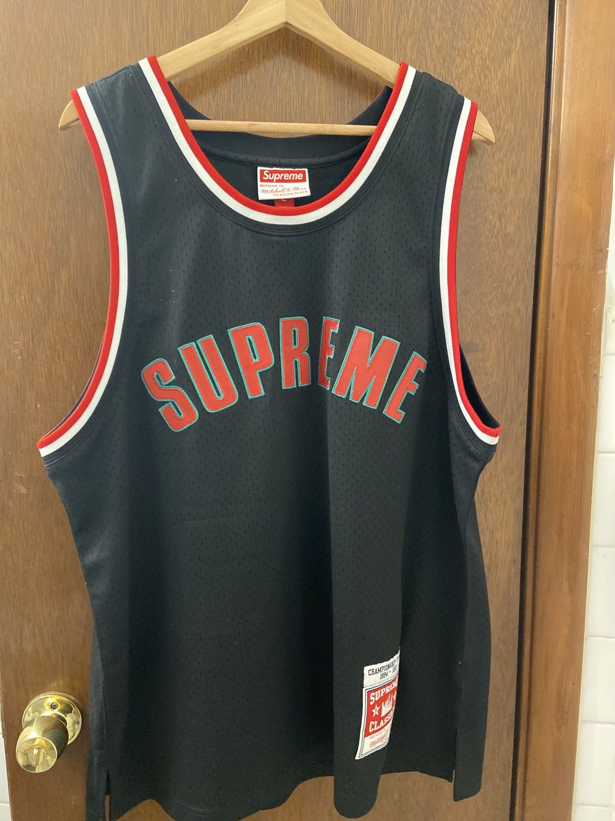 Supreme Supreme Mitchell & Ness Basketball Jersey | Grailed