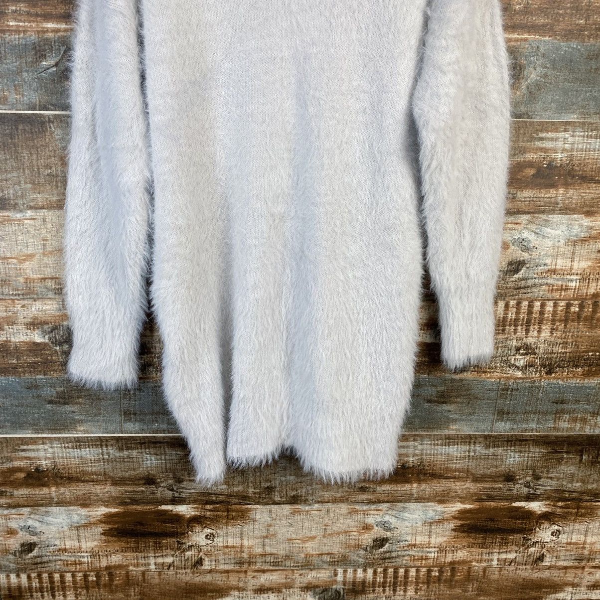 Homespun Knitwear DL Cinema Club Gray fur shaggy mohair Knitwear #C1108 Size L / US 10 / IT 46 - 14 Thumbnail