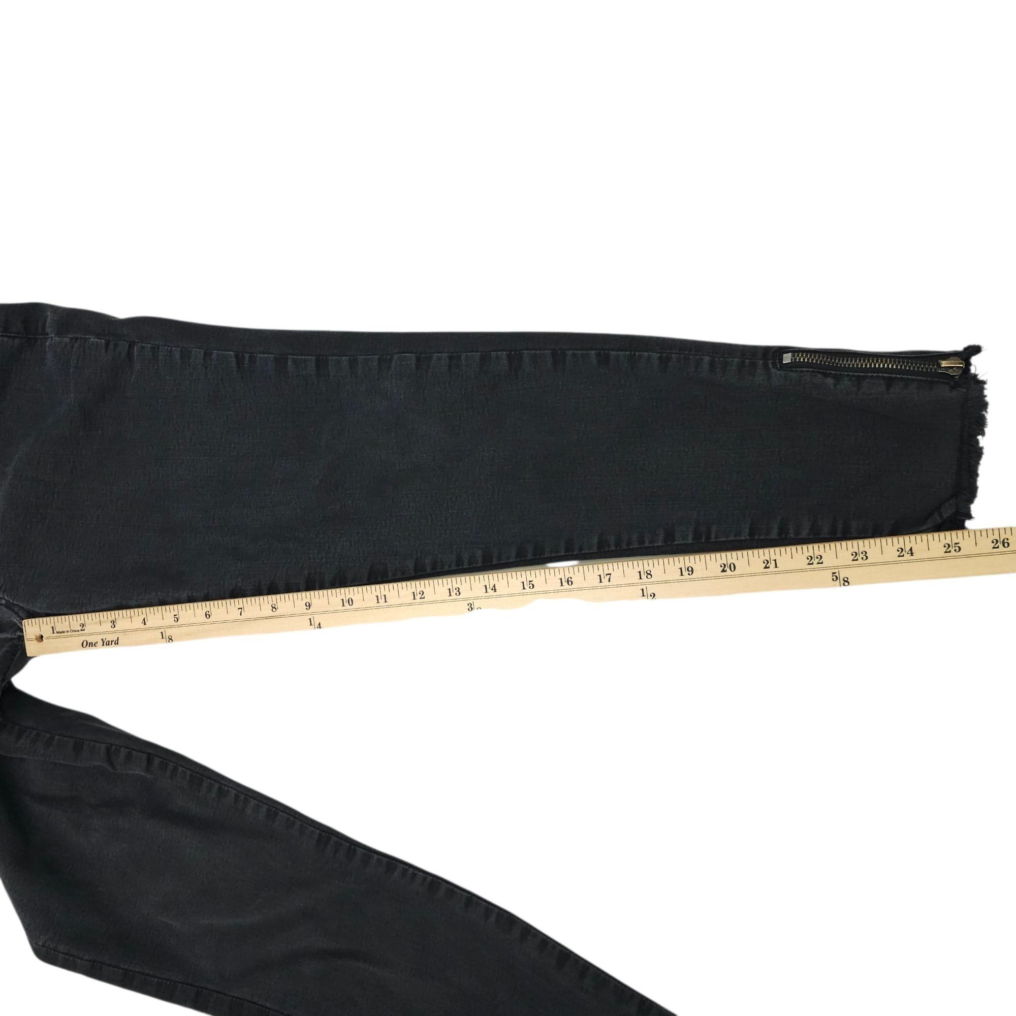 Kancan USA KanCan Ankle Zip Mid Rise Jeans Womens Size 27 Black Stretch Size 29" - 5 Thumbnail