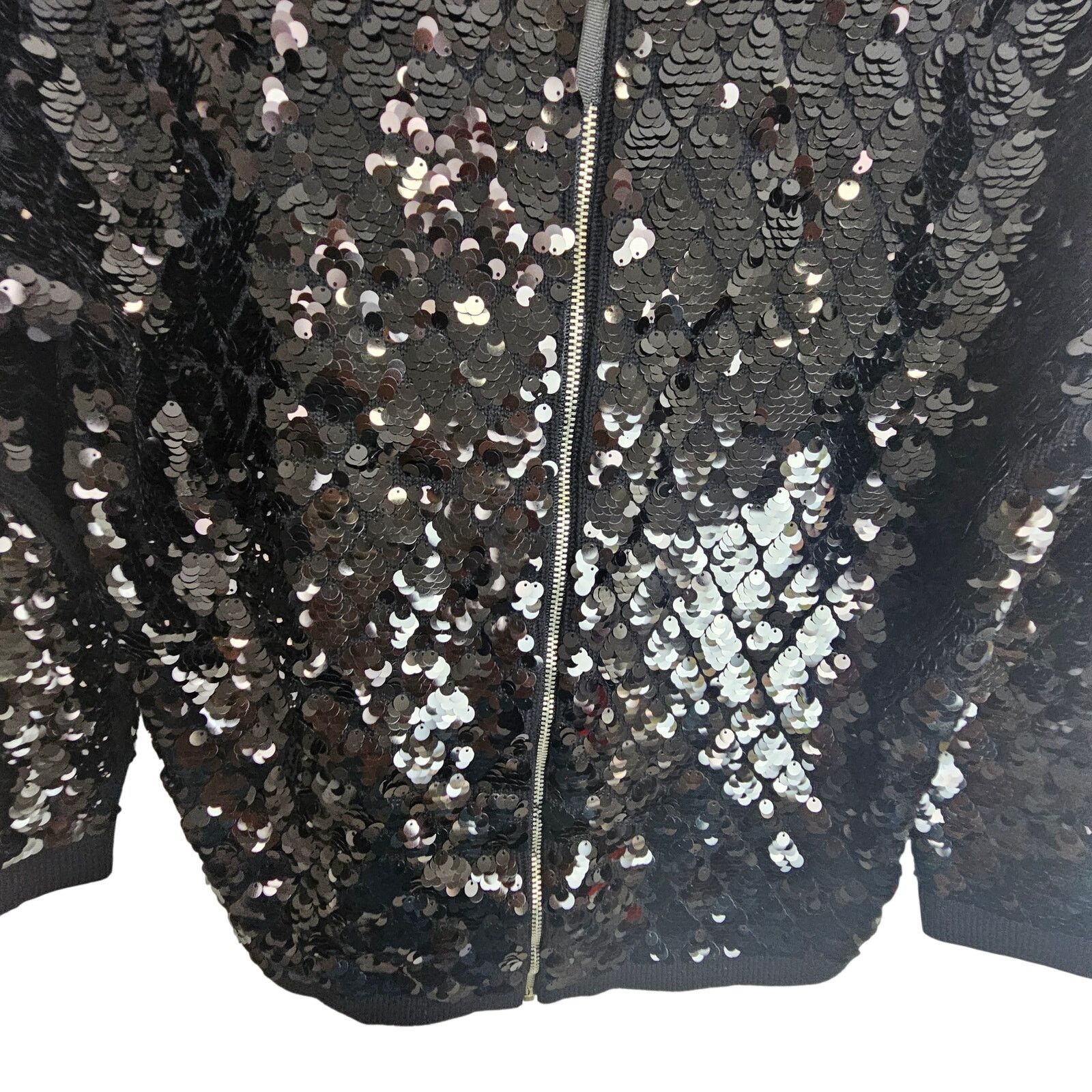 Jones New York NEW Jones New York Black Sequin Blazer Jacket Full Zip M Size M / US 6-8 / IT 42-44 - 3 Thumbnail