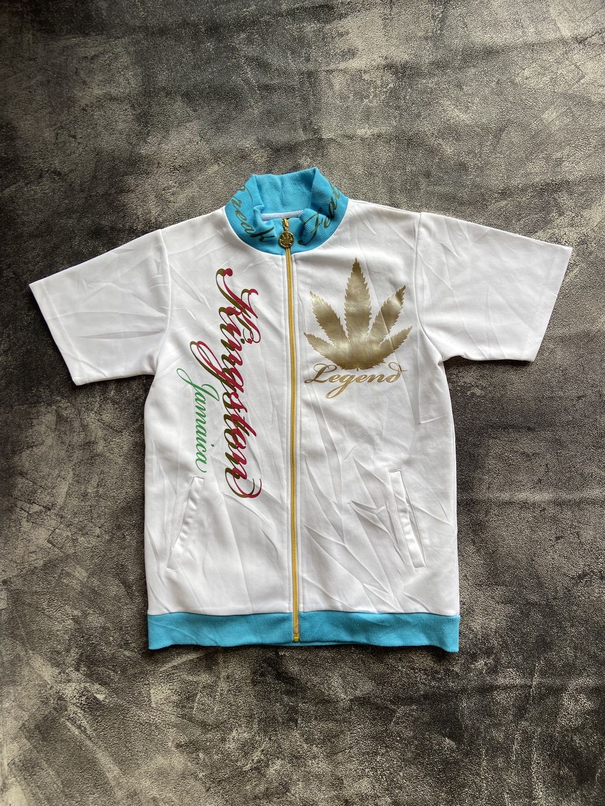 Japanese Brand Japanese Brand Short Tracktop Jacket Jamaican Weed Size US L / EU 52-54 / 3 - 1 Thumbnail