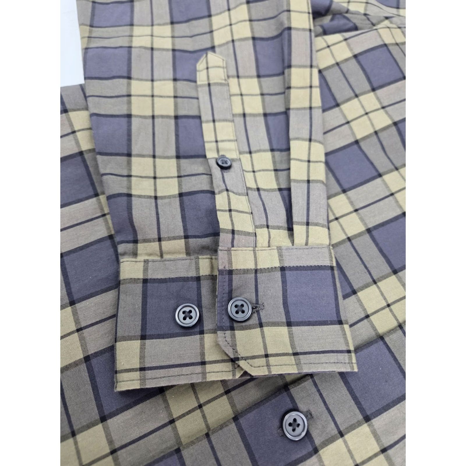 Express VINTAGE Express Mens Long Sleeve Button Up Plaid Shirt? Size US M / EU 48-50 / 2 - 7 Thumbnail