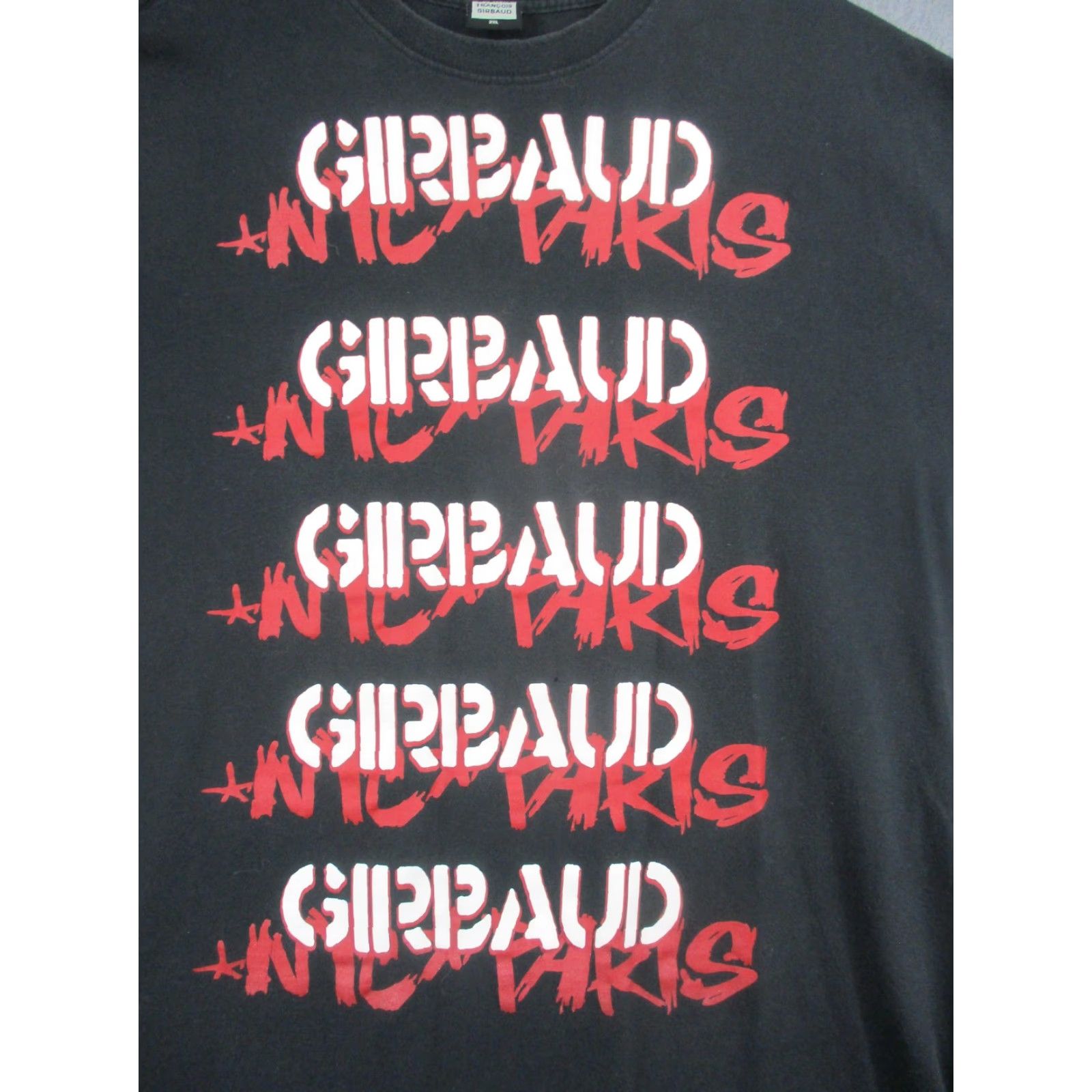 Vintage VINTAGE Marithe + Francois Girbaud Shirt Mens 2XL Black Graphic Print Paris Girbaud Crew Neck Short Sleeve Streetwear Mens Size US XXL / EU 58 / 5 - 2 Thumbnail