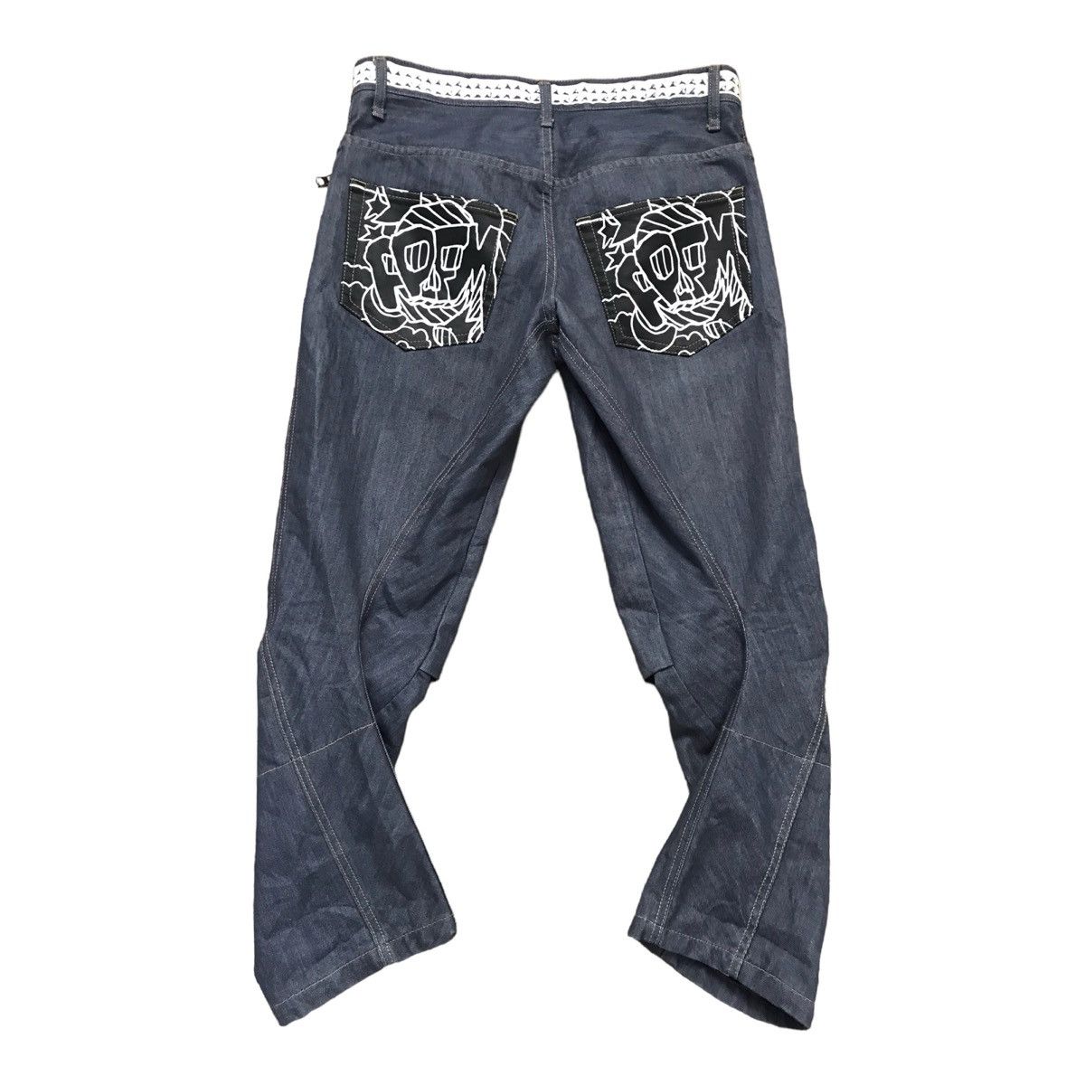 Japanese Brand × PPFM PPFM Custom Print Curve Banana Pant Size US 34 / EU 50 - 1 Thumbnail