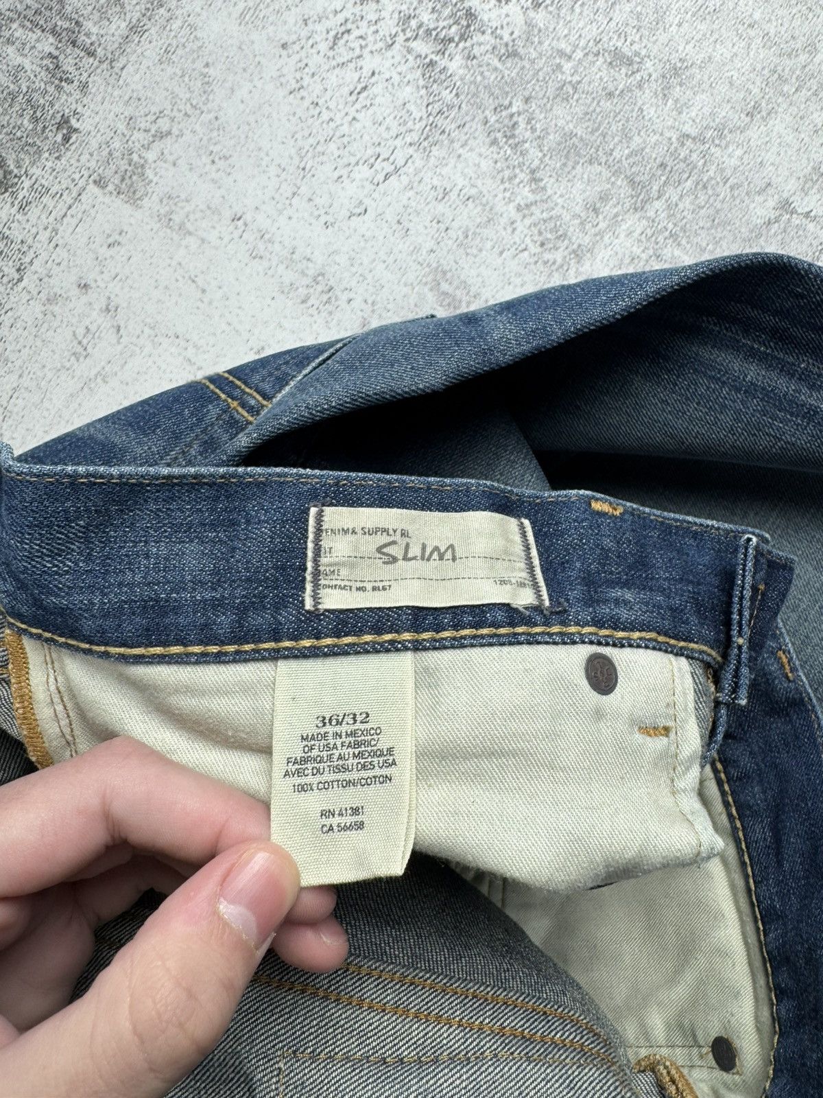 Denim & Supply Ralph Lauren Vintage Denim & Supply 36/32 Ralph Slim Jeans Pants Trousers Size US 36 / EU 52 - 20 Thumbnail