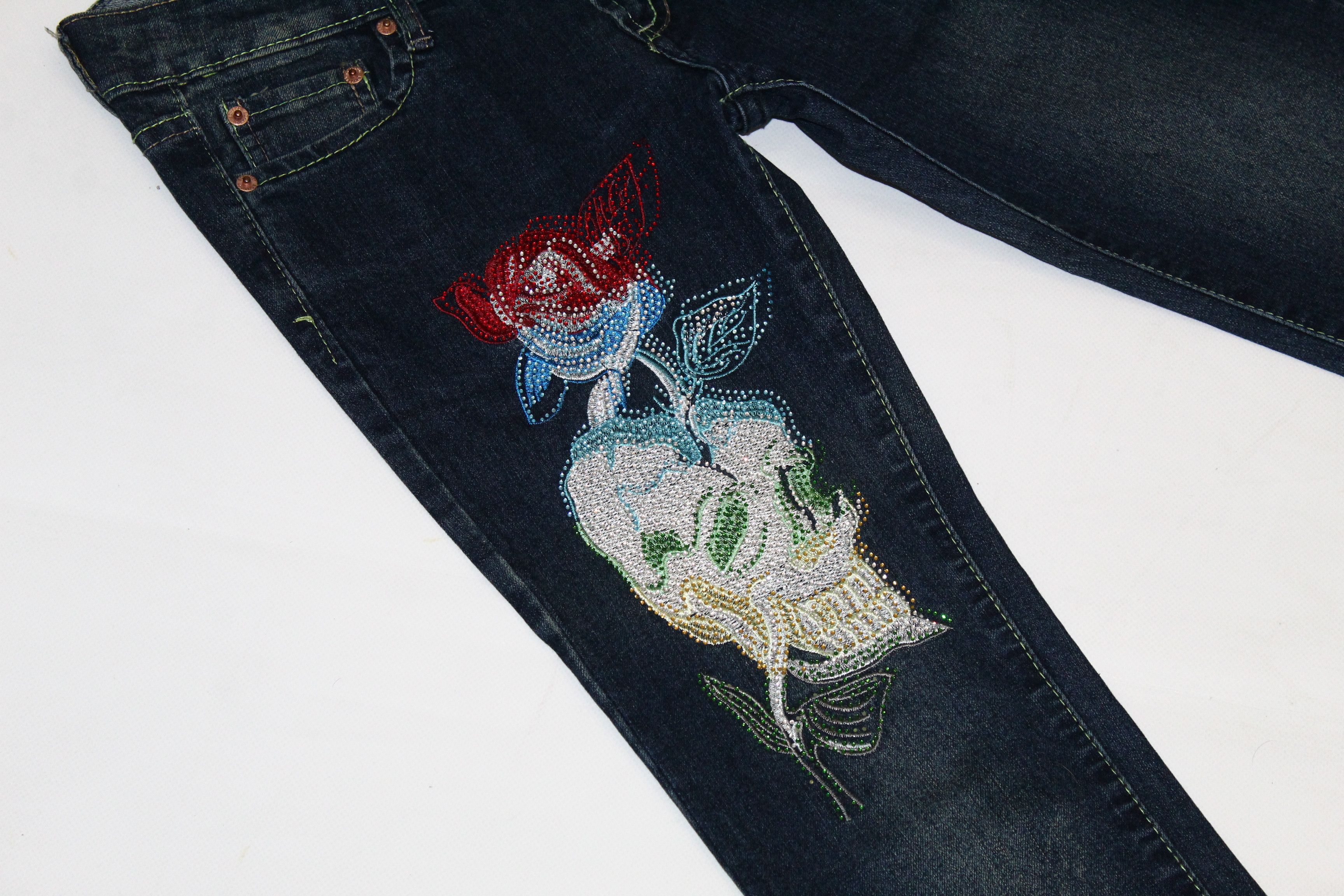 Christian Audigier Ed Hardy Christian Audigier rhinestones trim skinny jeans Size 28" / US 6 / IT 42 - 4 Thumbnail