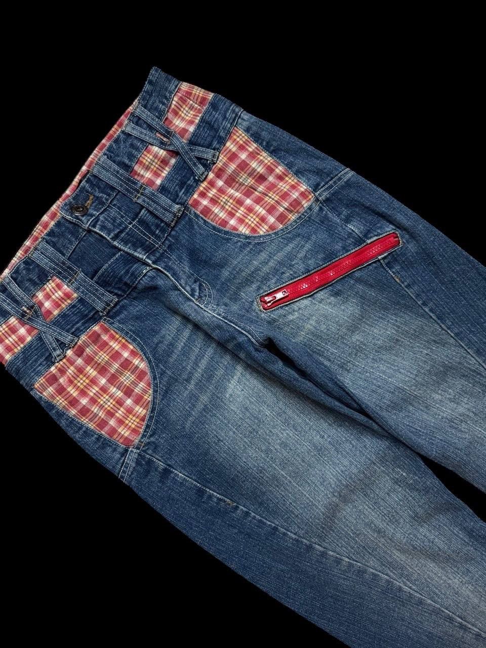 Japanese Brand × Seditionaries DOUBLE WAIST Japanese Mudwash Twist Leg Spilt Flannel Zipper Size US 30 / EU 46 - 6 Thumbnail