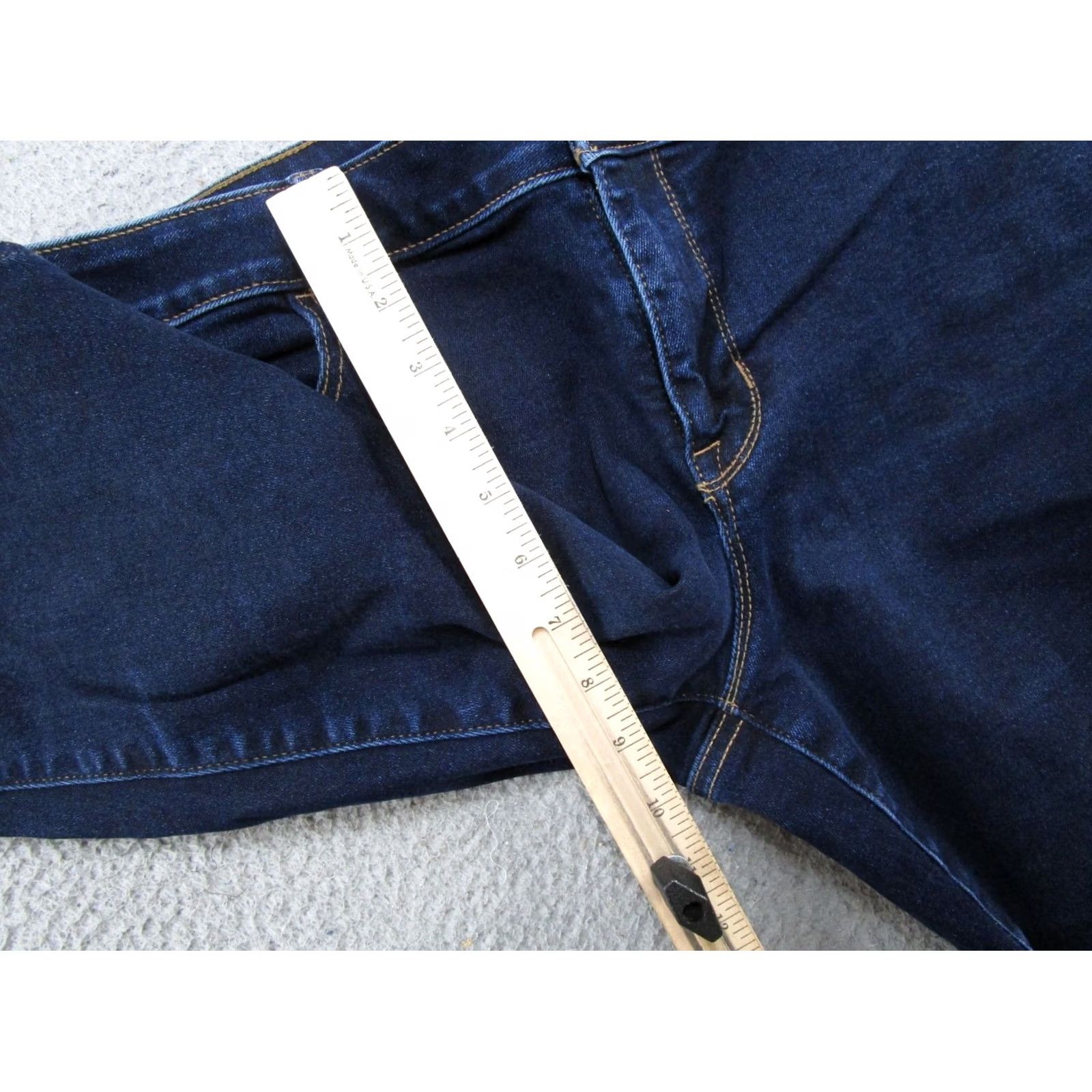Vintage Maurices Jeans Denim Skinny Stretch Dark Wash L X Short Size L Blue 5-Pocket Style Womens Jeans Size 36" / US 14 / IT 50 - 6 Thumbnail
