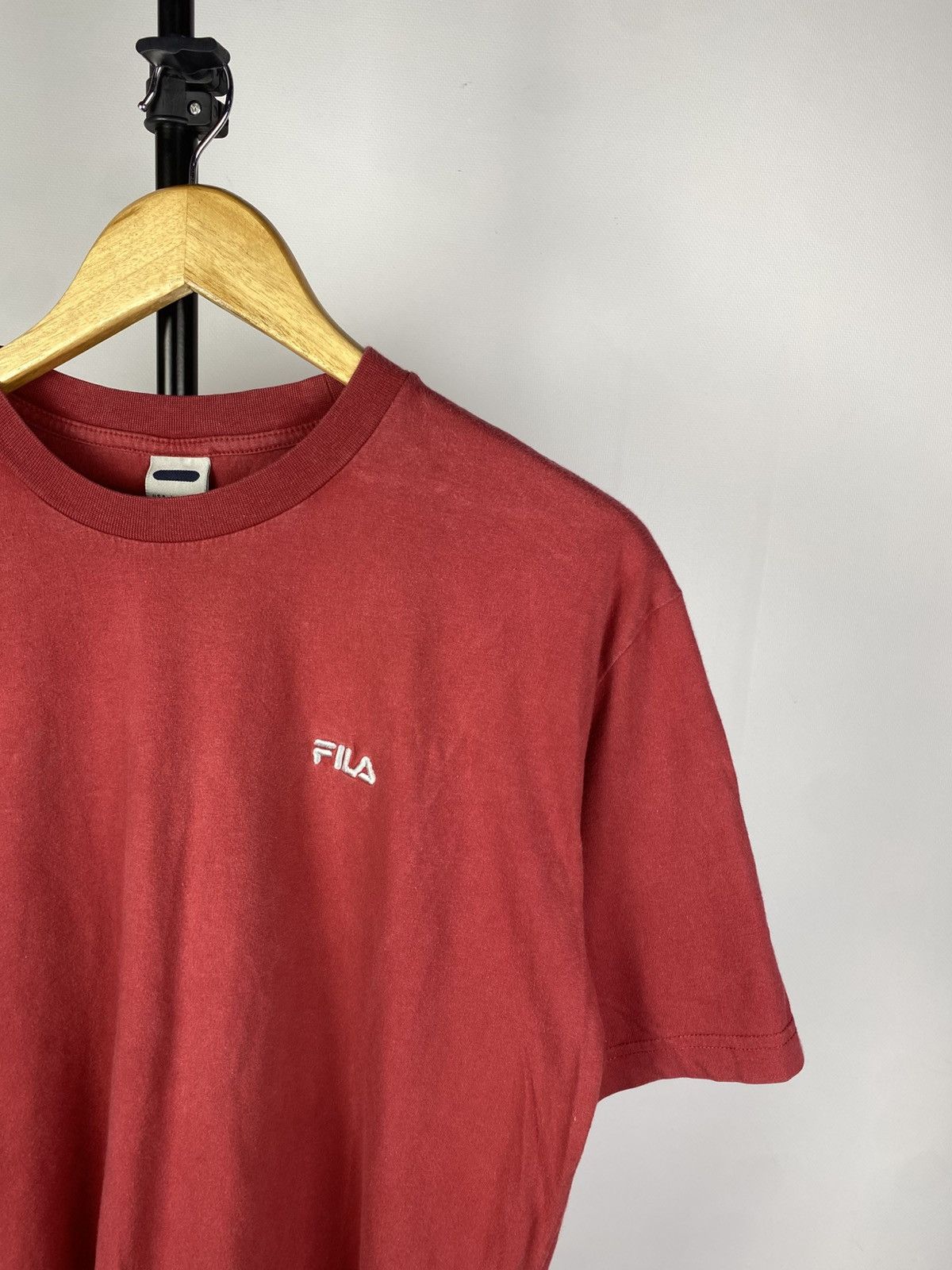 Fila × Vintage Vintage 90s FILA Faded Blank Tee shirt Y2K rare Size US L / EU 52-54 / 3 - 3 Thumbnail