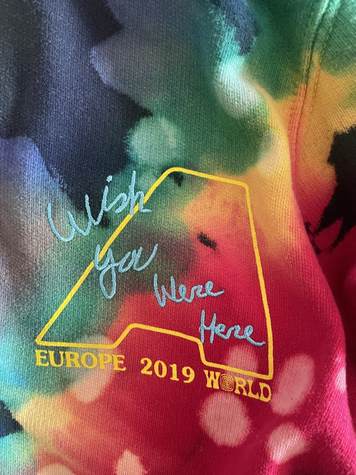 Travis Scott Travis Scott Astroworld Live Europe Tie Dye Hoodie Size M Size US M / EU 48-50 / 2 - 2 Thumbnail