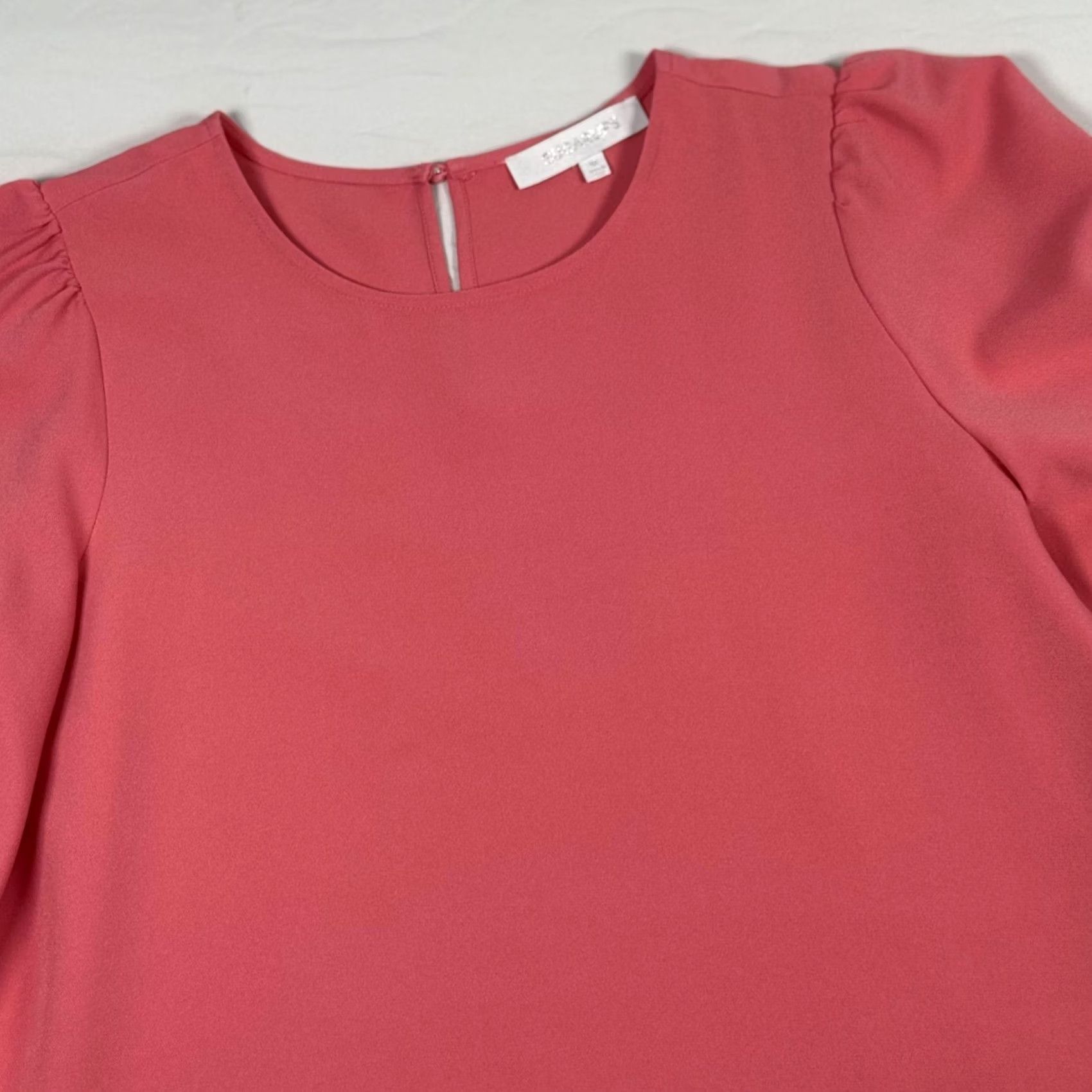 Vintage Sugarlips Pink Flutter Sleeve Top - Minimalist Boho Retro Womens Blouse M Size M / US 6-8 / IT 42-44 - 2 Thumbnail