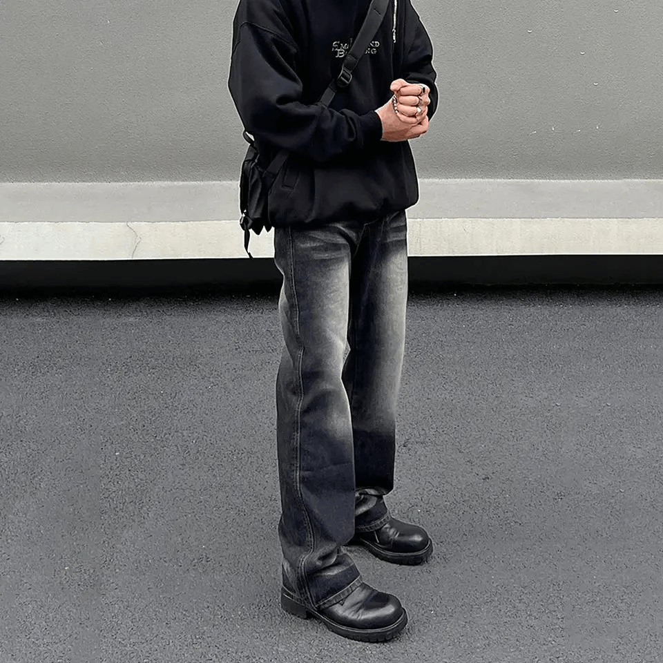 Japanese Brand × Vintage Faded Black Jeans Size US 32 / EU 48 - 3 Thumbnail