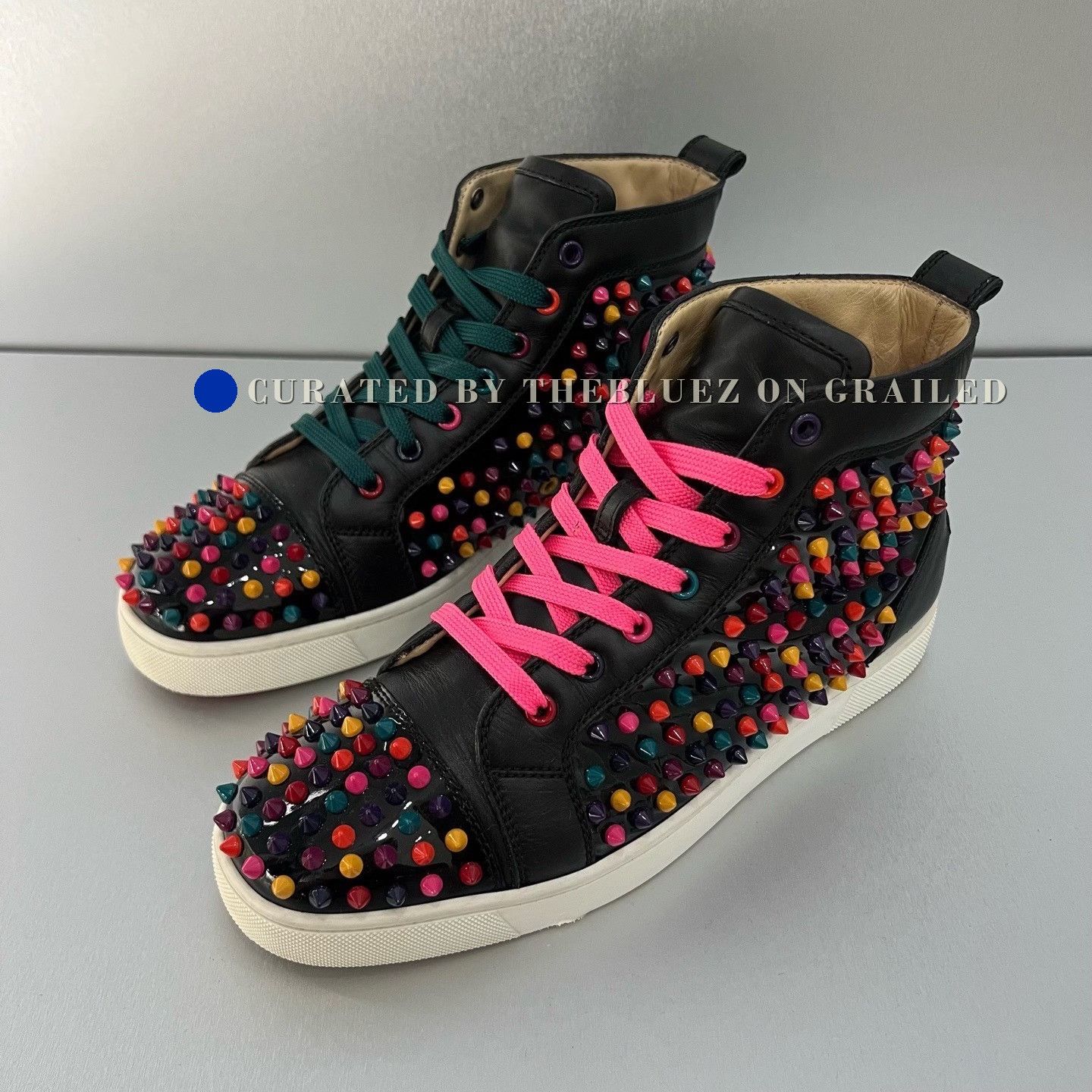 Christian Louboutin Black Shiny Python | Grailed