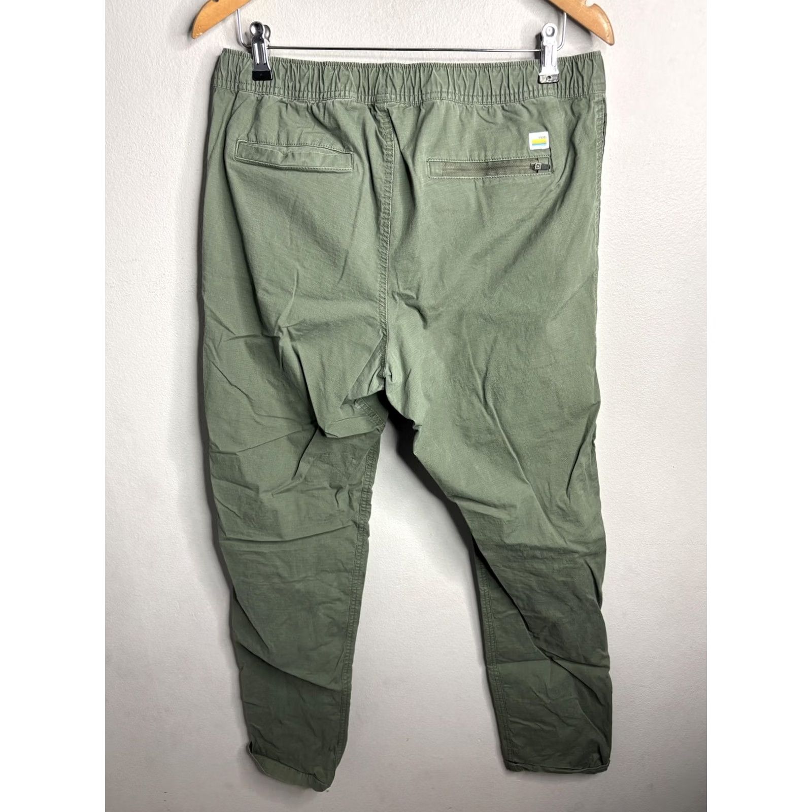 Vuori Vuori Pants Men S Green Ripstop Jogger Drawstring Pockets Zipper Athletic Casual Everyday Size US 29 - 7 Thumbnail