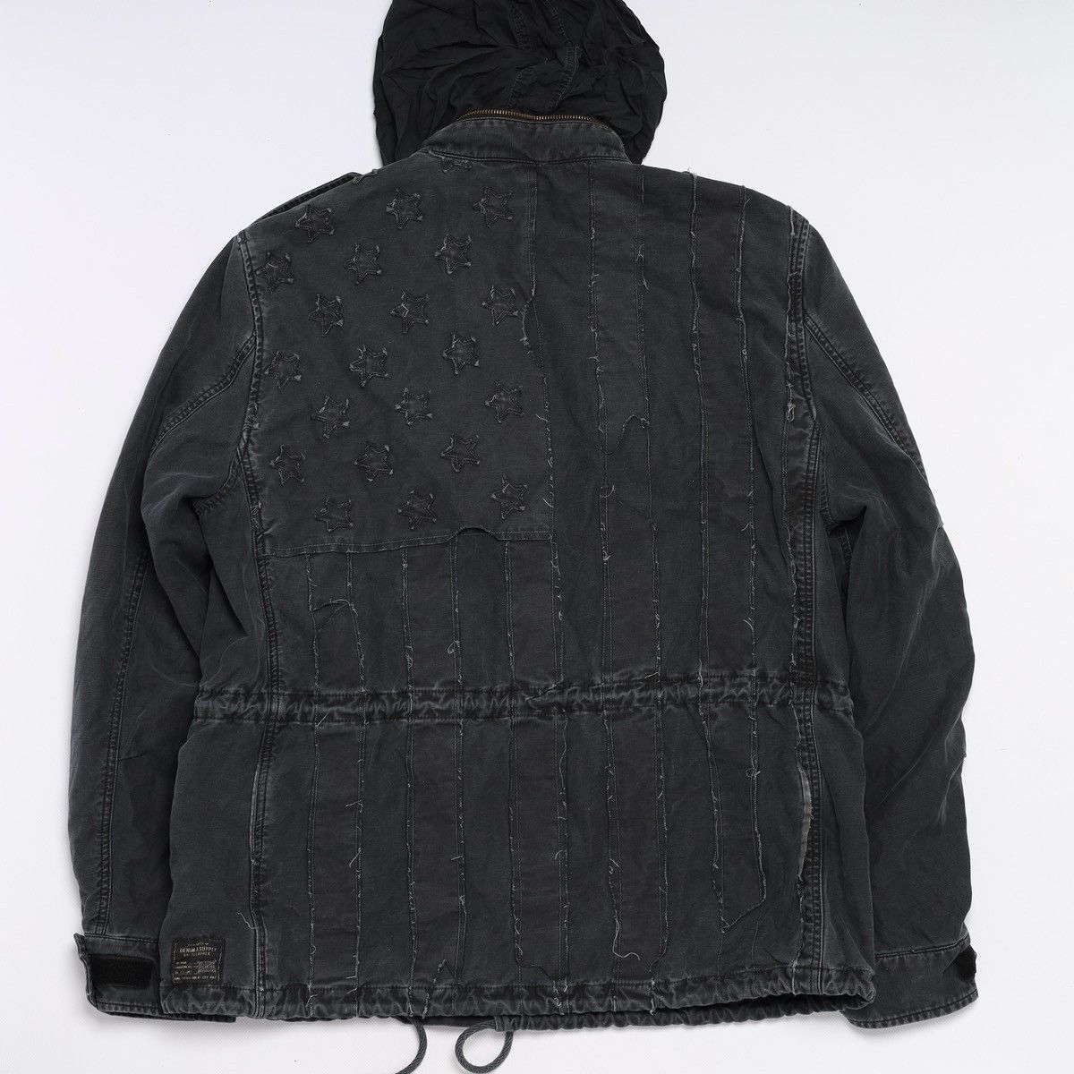 Denim & Supply Ralph Lauren Denim Supply Ralph Lauren Black Washed Jacket Military Field Size US XL / EU 56 / 4 - 10 Thumbnail