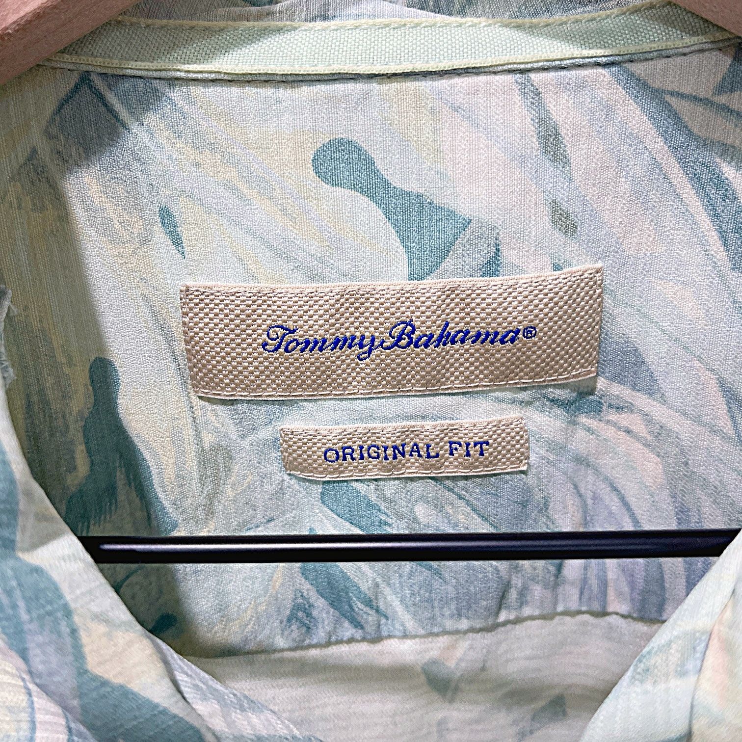 Tommy Bahama TOMMY BAHAMA 100% Silk Hawaiian Camp Shirt Beige Mens Medium Size US M / EU 48-50 / 2 - 6 Thumbnail