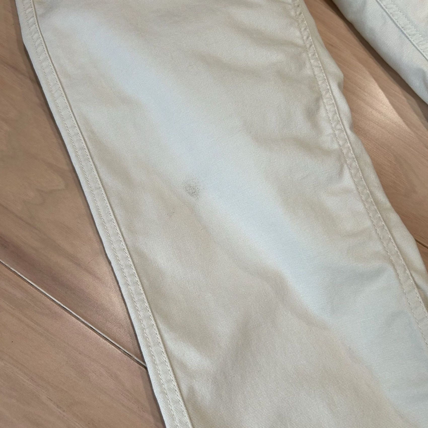 Vintage Stio Utility Patch Pocket Twill Pant Womens 10 Tan Straight Leg Flat Front Zip Button Size 32" / US 10 / IT 46 - 2 Thumbnail