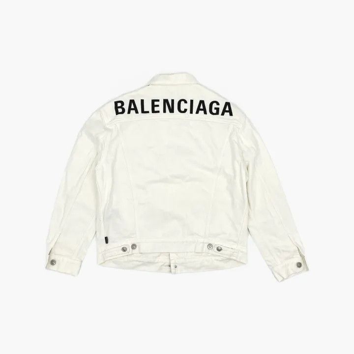 Balenciaga Balenciaga Logo Stone-washed Denim Jacket 0079-2507 Size US L / EU 52-54 / 3 - 2 Thumbnail