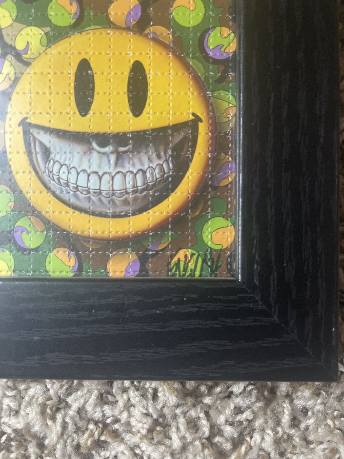 Medicom Toy Ron English Signed Blotter Grin Print Size ONE SIZE - 3 Thumbnail