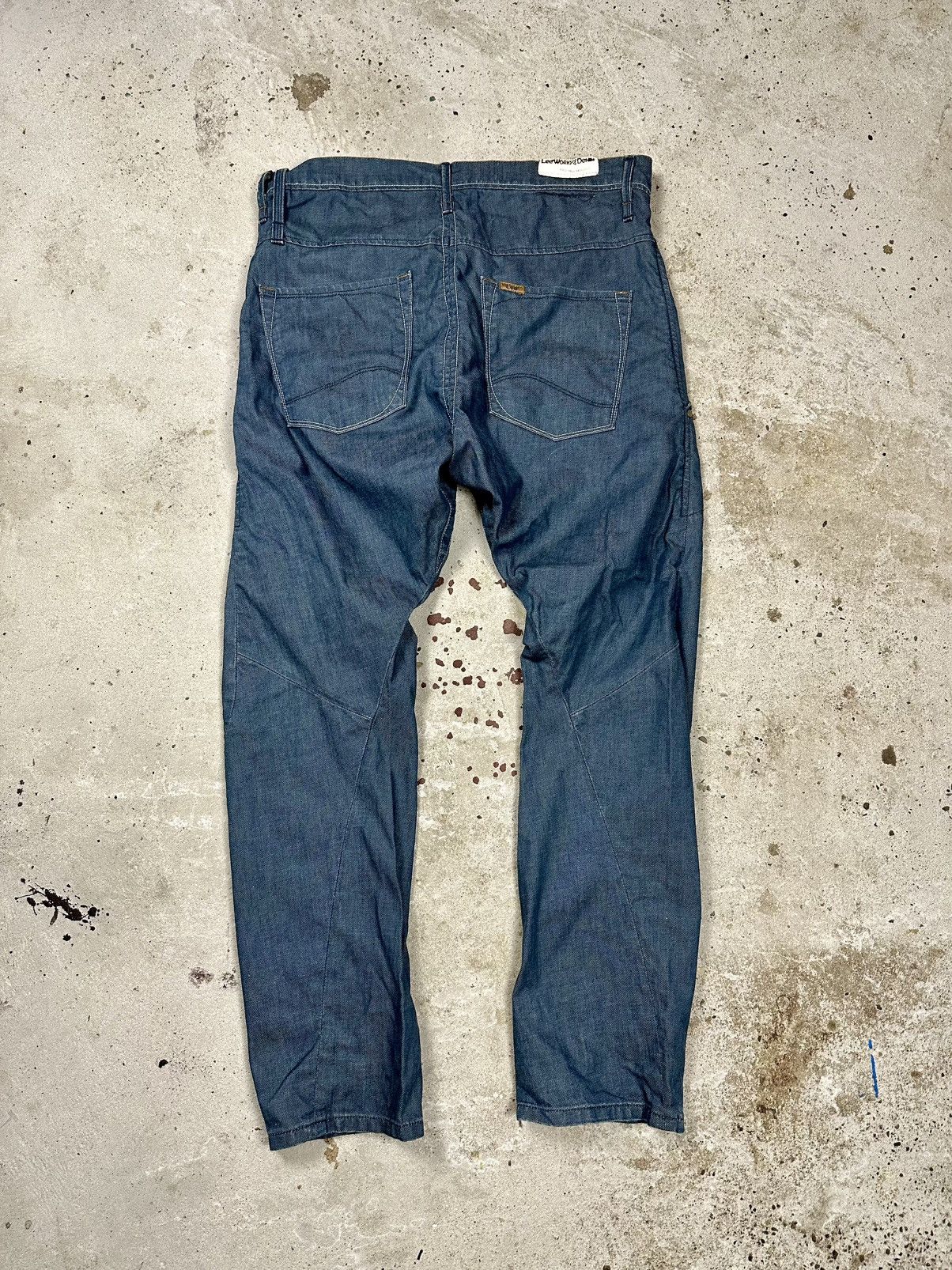 Lee × Vintage Vintage Y2K Lee Works of Denim Navy Denim Pants Jeans Size US 32 / EU 48 - 2 Thumbnail