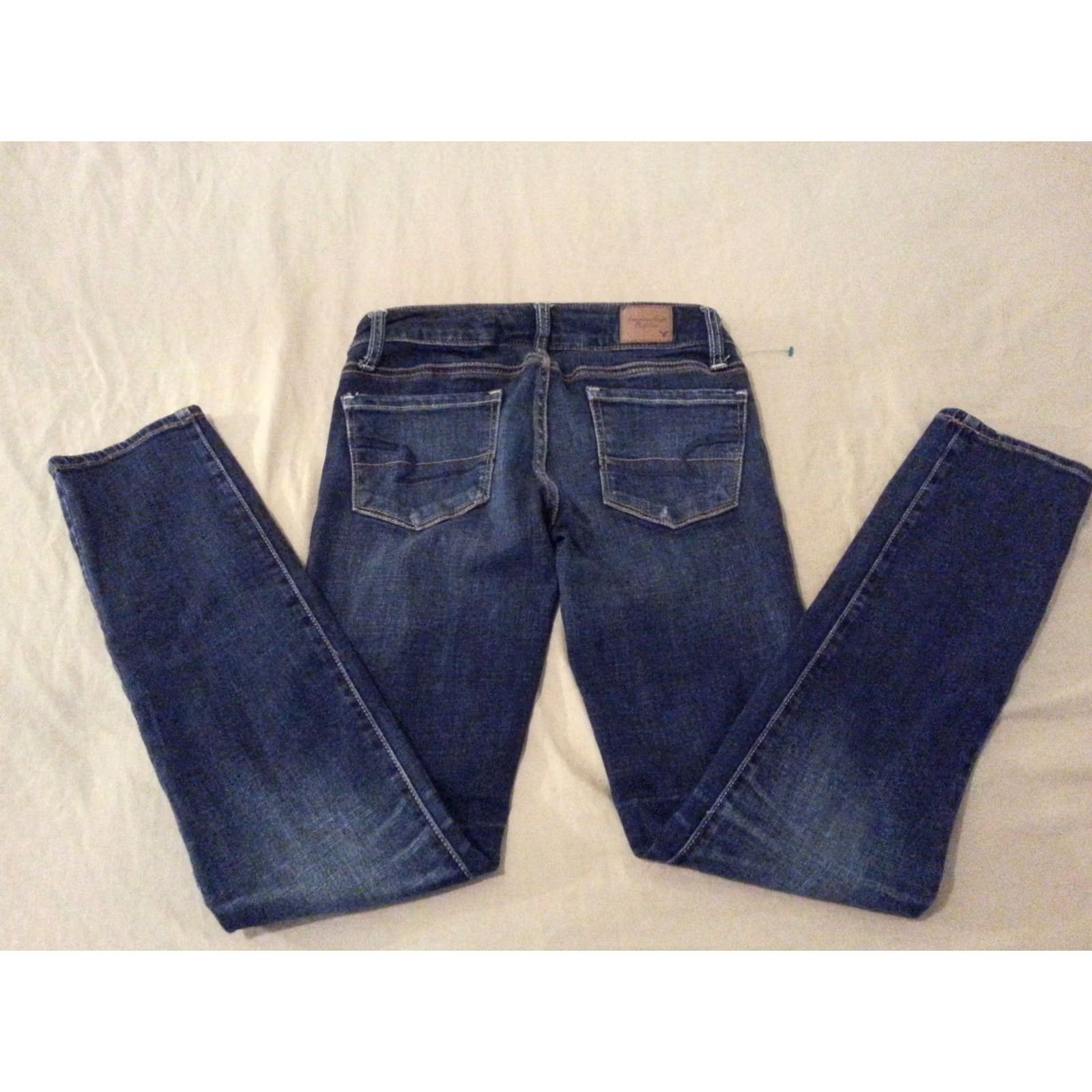 American Eagle Outfitters Womens American Eagle Outfitters Skinny Jeans 00 Short Denim Jeans Blue Regular Women Skinny 00 Short Mens? Size 24" / US 00 / IT 34 - 2 Thumbnail