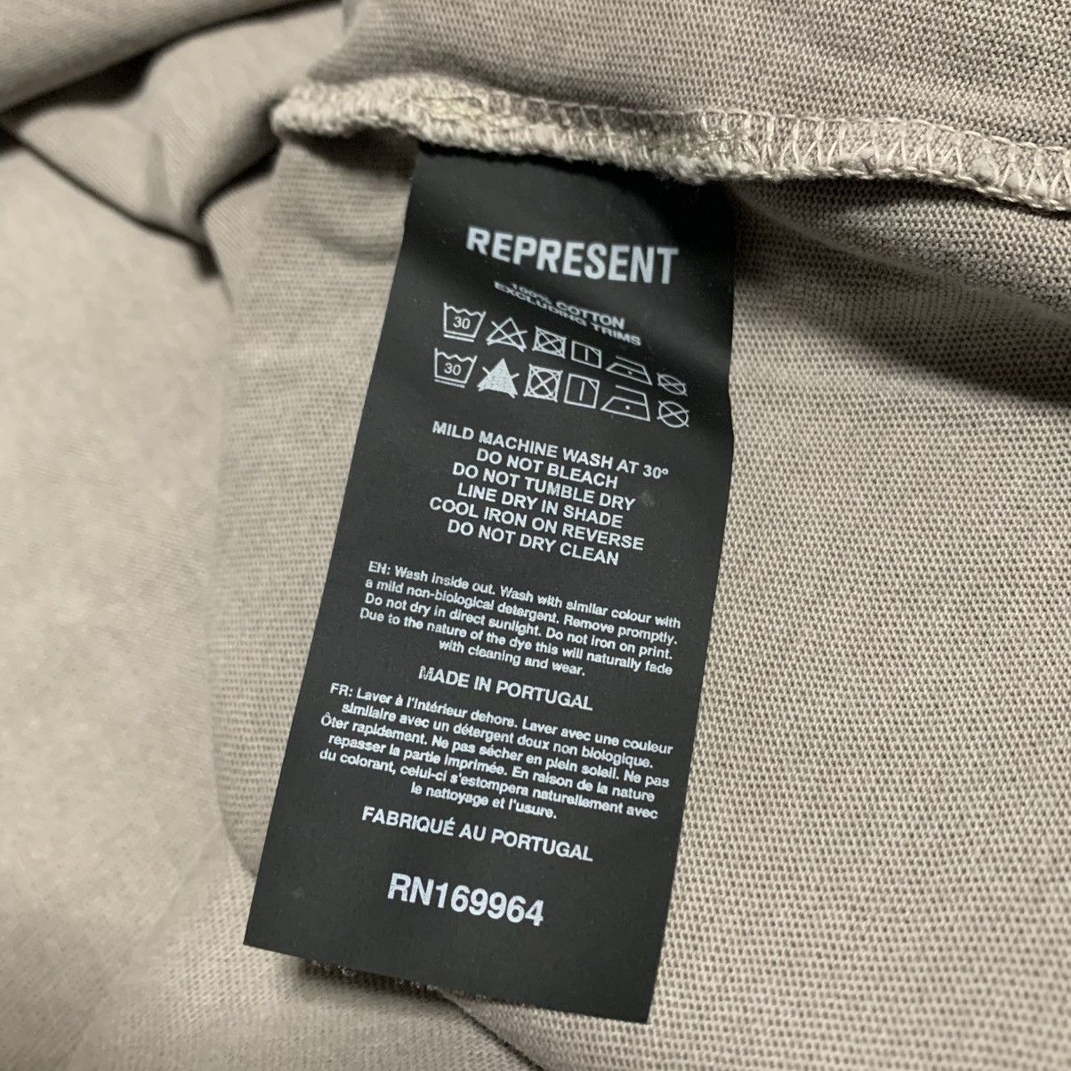 Represent Clo. Represent Large Patron Of The Club Grey Tee Size US L / EU 52-54 / 3 - 7 Thumbnail