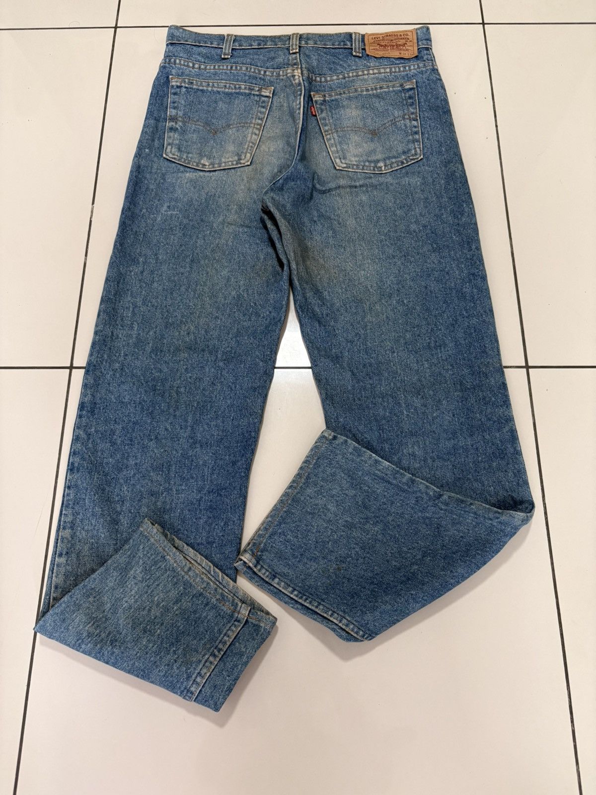 Levi's Vintage Clothing Levi’s 510 Indigo Blue Distressed Jeans Denim (USA) Size US 33 - 13 Thumbnail
